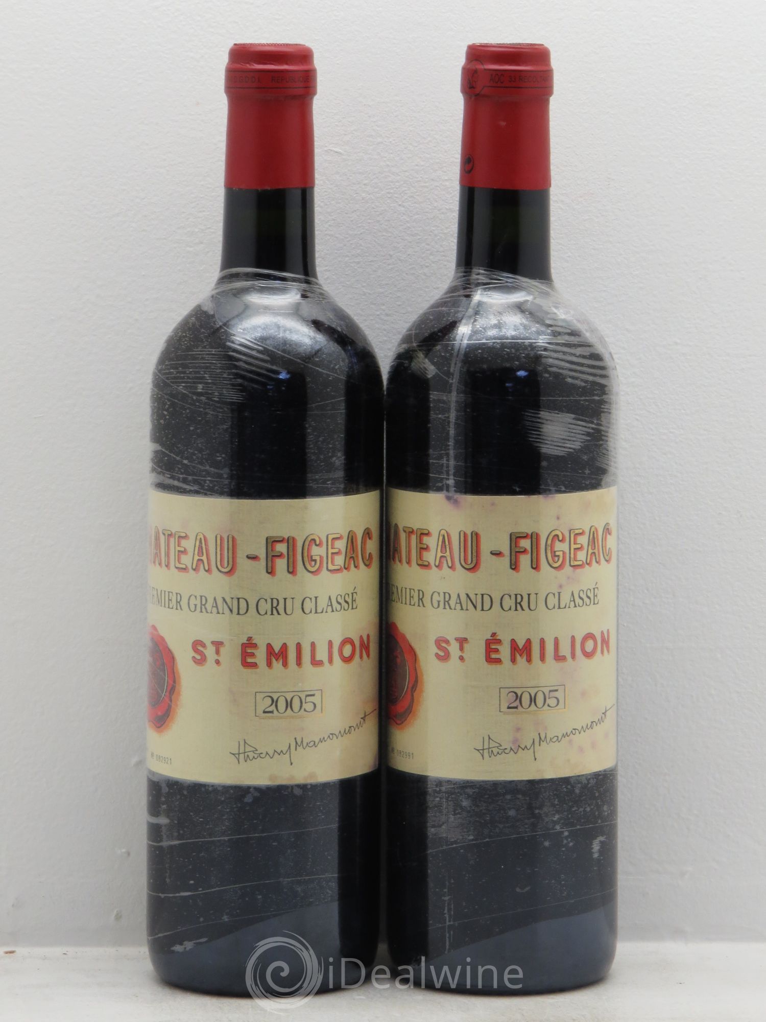 Château Figeac 1er Grand Cru Classé A 2005 - Lot de 2 bouteilles - 0
