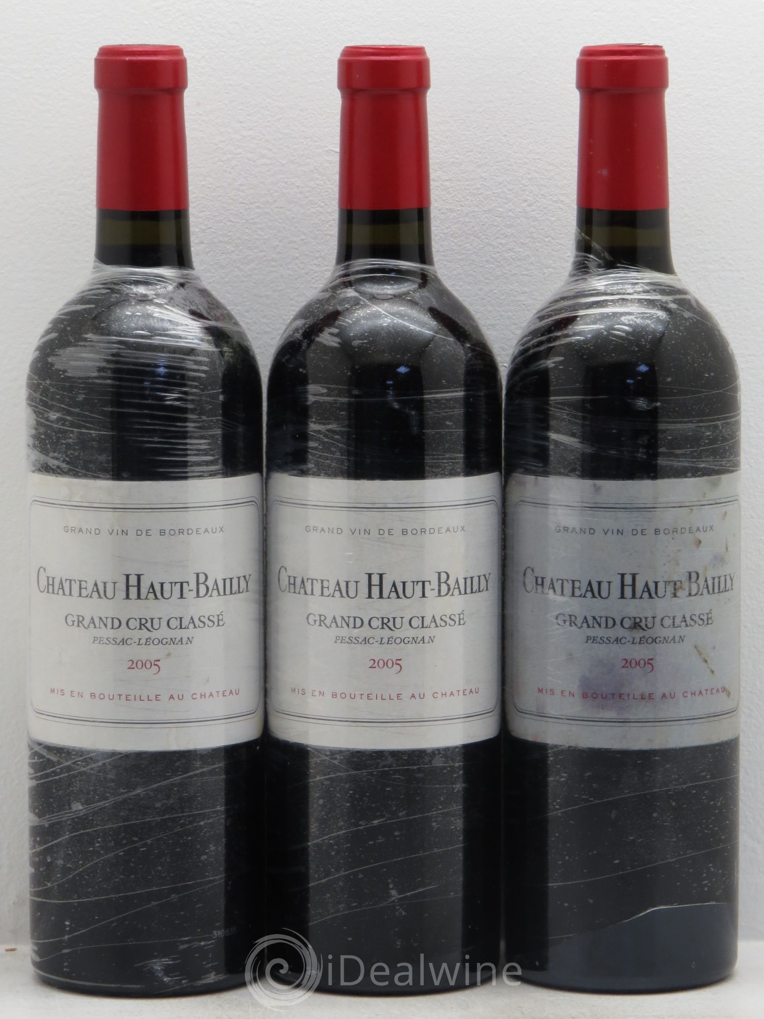 Château Haut-Bailly Cru Classé de Graves 2005 - Lot de 3 bouteilles - 0