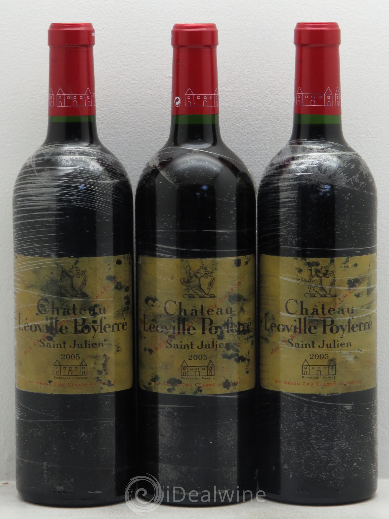 Château Léoville Poyferré 2ème Grand Cru Classé 2005 - Lot de 3 bouteilles - 0