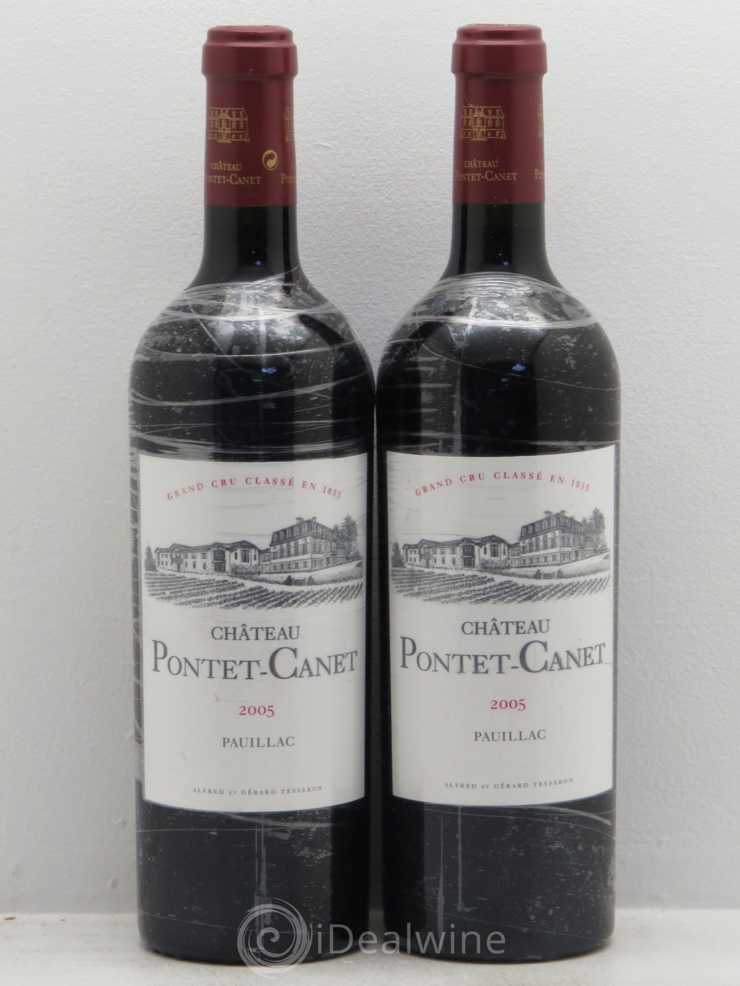Château Pontet Canet 5ème Grand Cru Classé 2005 - Lot de 2 bouteilles - 0