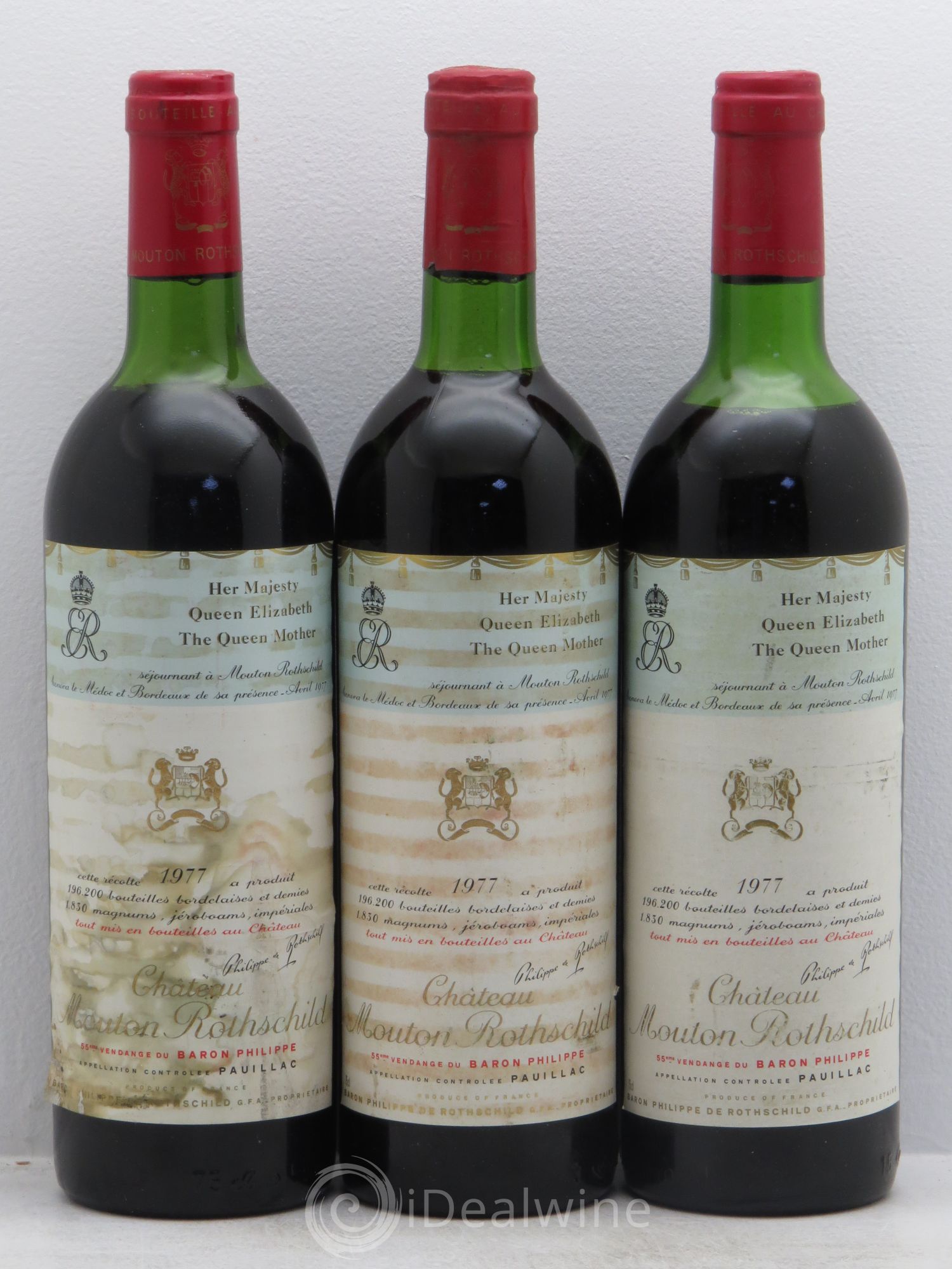 Château Mouton Rothschild 1er Grand Cru Classé 1977 - Lot de 6 bouteilles - 2