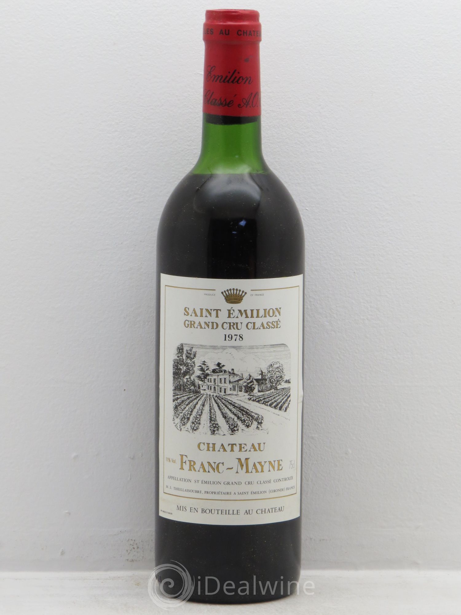 Château Franc Mayne Grand Cru Classé (sans prix de réserve) 1978 - Lot de 6 bouteilles - 0