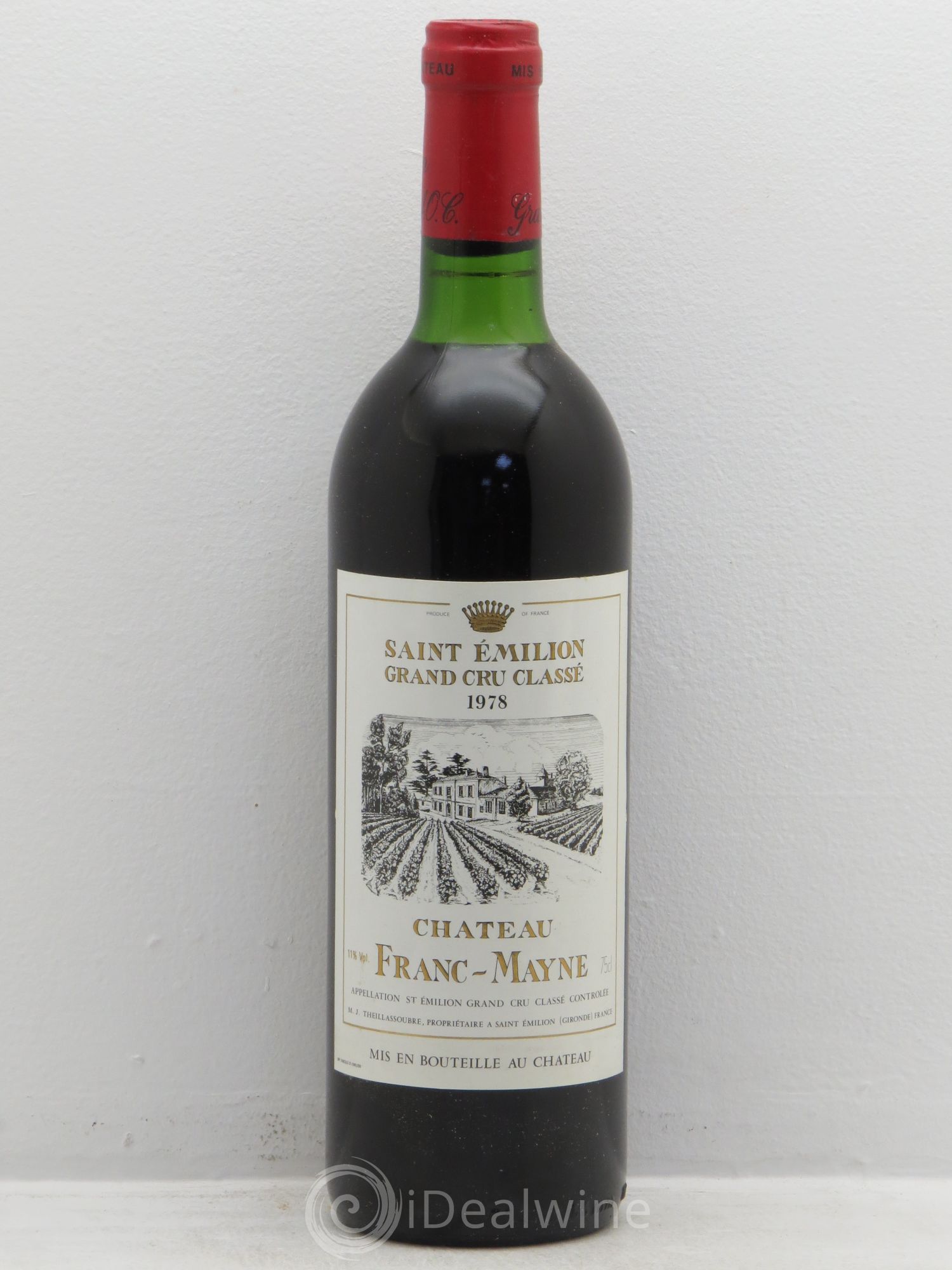 Château Franc Mayne Grand Cru Classé 1978 - Lot de 1 bouteille - 0