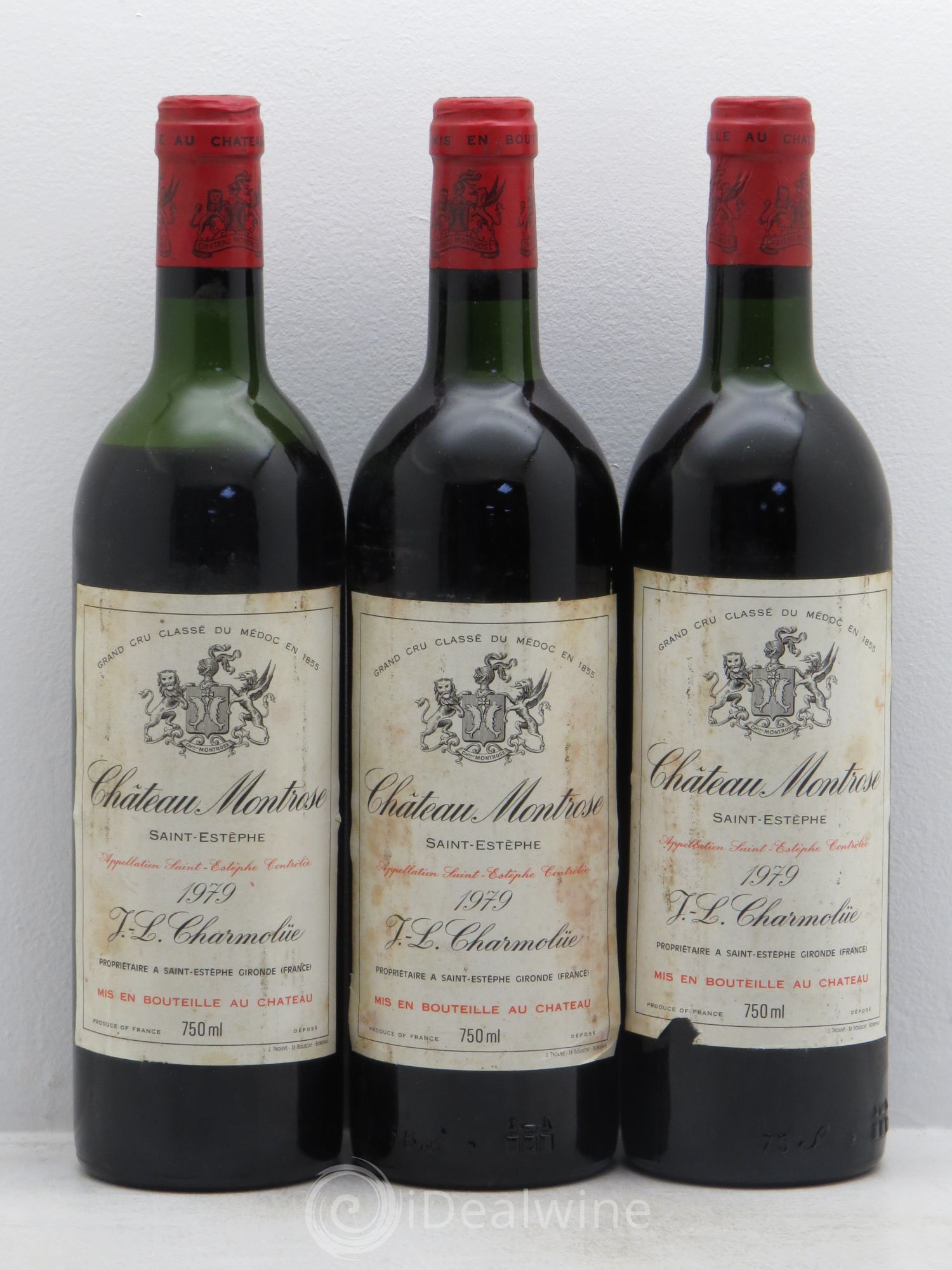 Château Montrose 2ème Grand Cru Classé 1979 - Lot de 3 bouteilles - 0