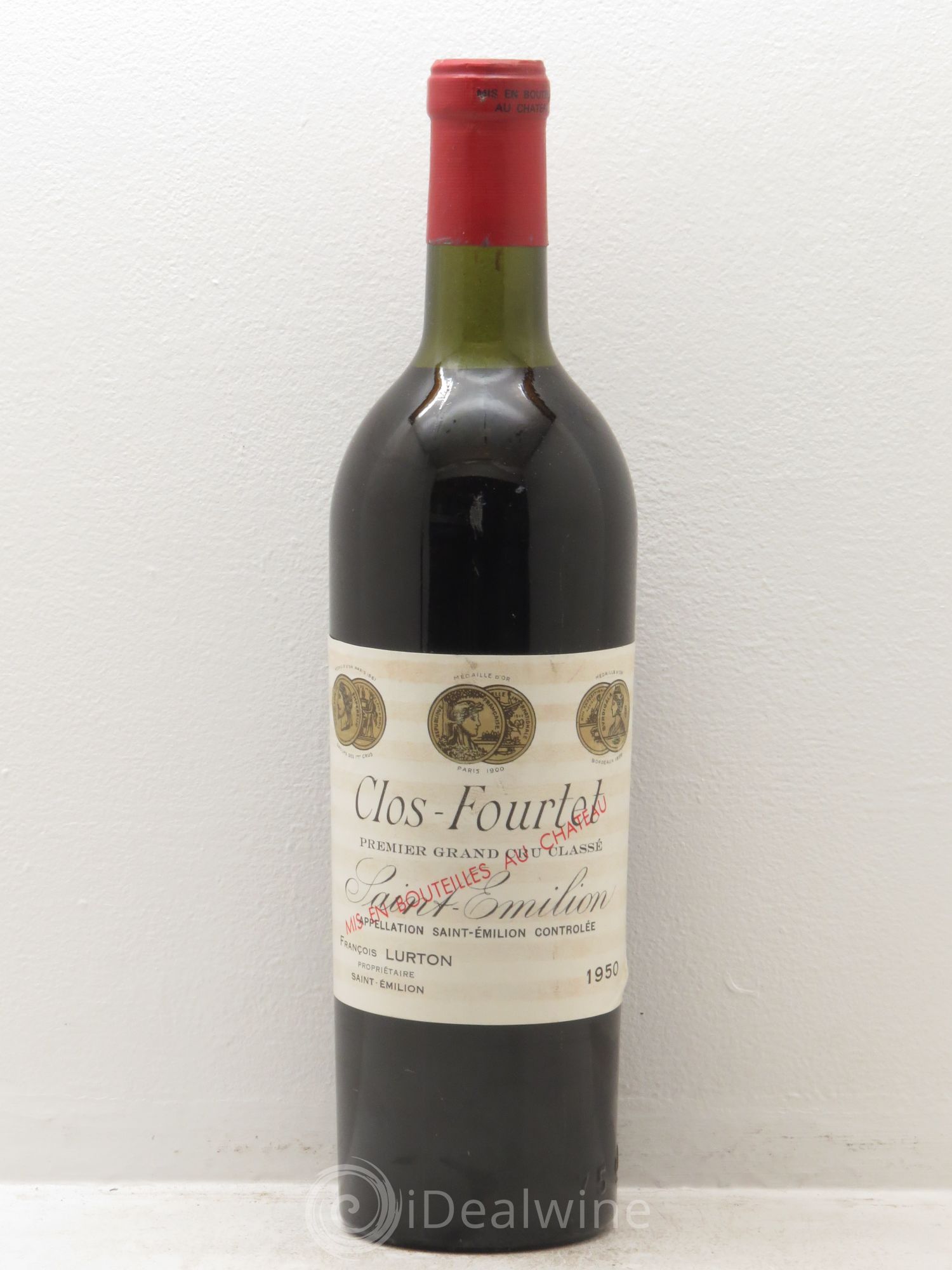 Clos Fourtet 1er Grand Cru Classé B 1950 - Lot de 1 bouteille - 0