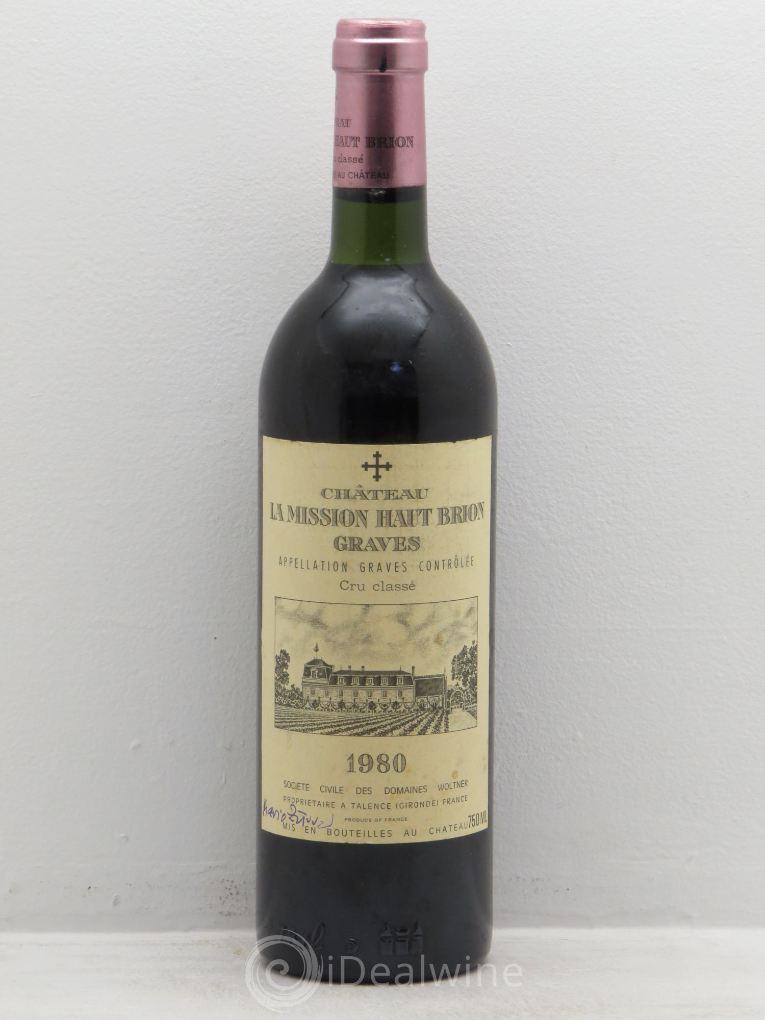 Château la Mission Haut-Brion Cru Classé de Graves 1980 - Lot de 1 bouteille - 0