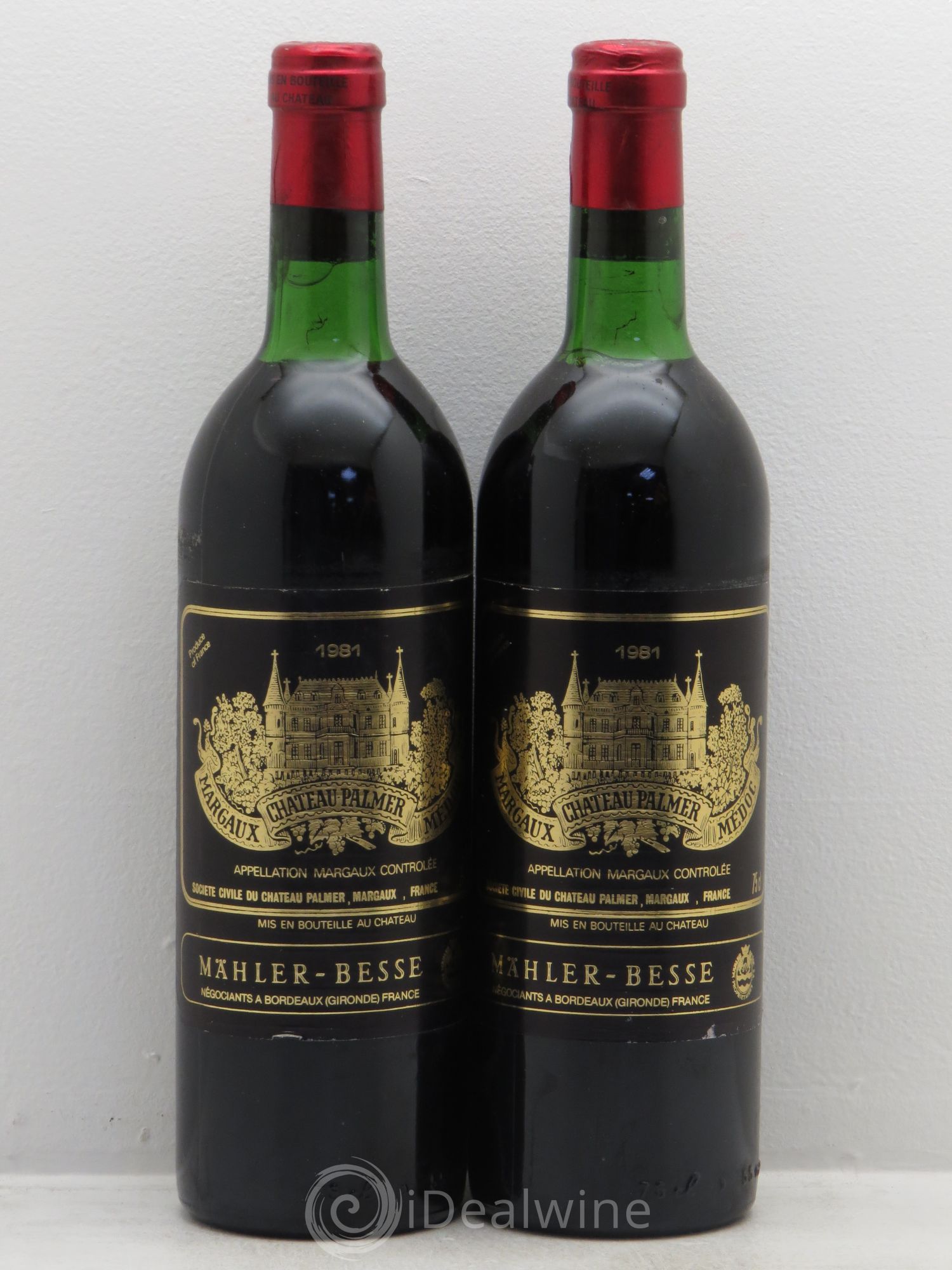 Château Palmer 3ème Grand Cru Classé 1981 - Lot de 2 bouteilles - 0
