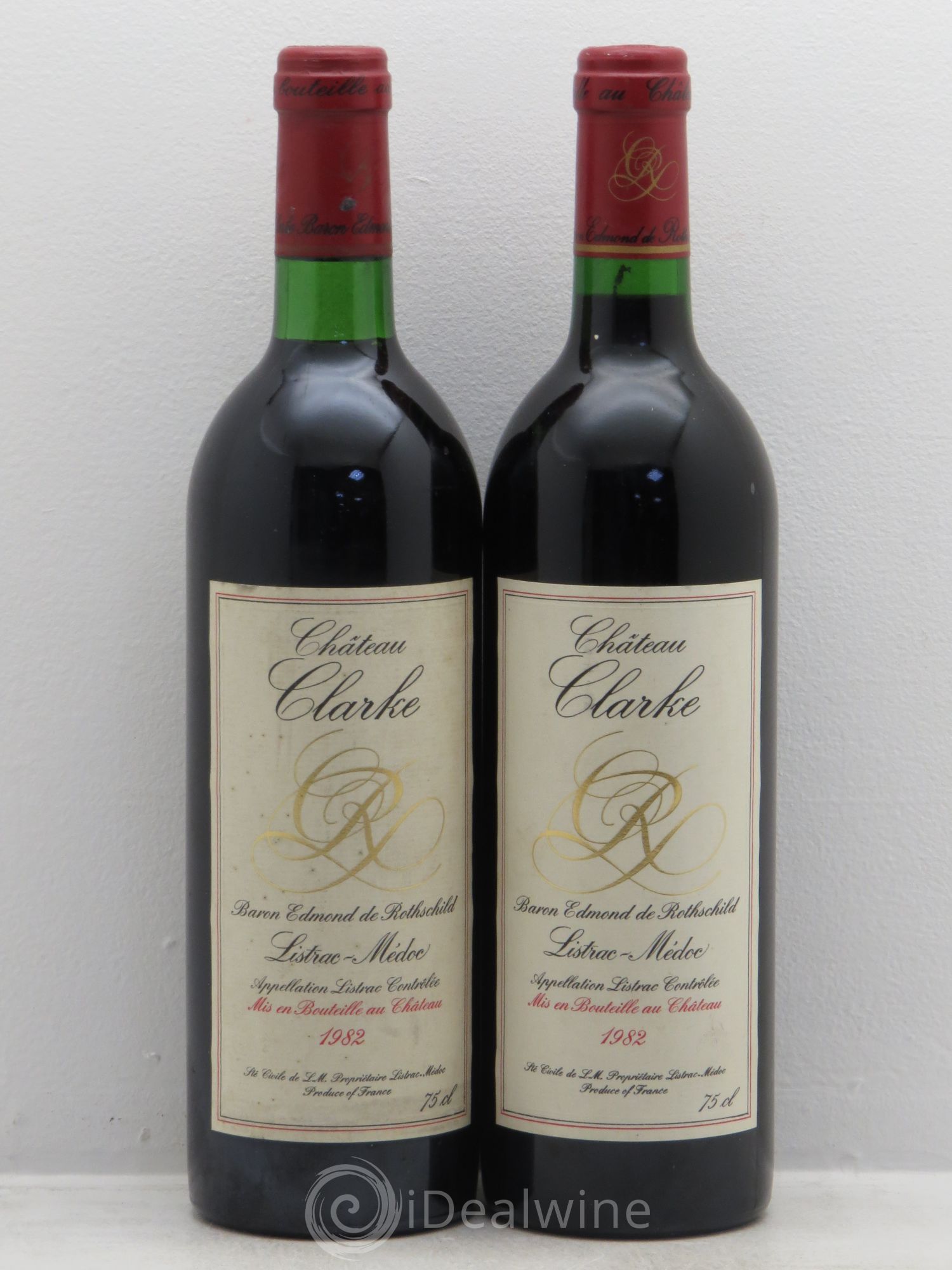 Château Clarke 1982 - Lot de 2 bouteilles - 0