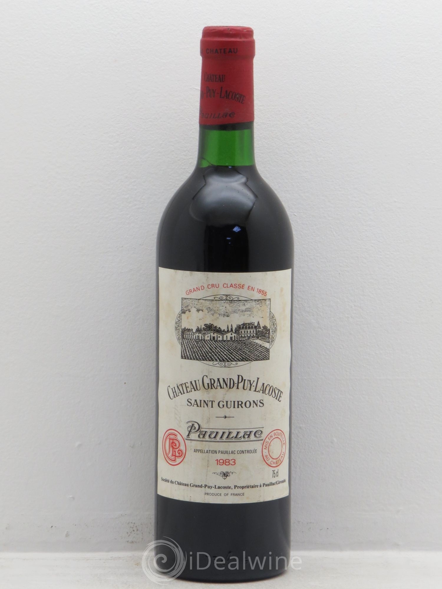 Château Grand Puy Lacoste 5ème Grand Cru Classé 1983 - Lot de 1 bouteille - 0