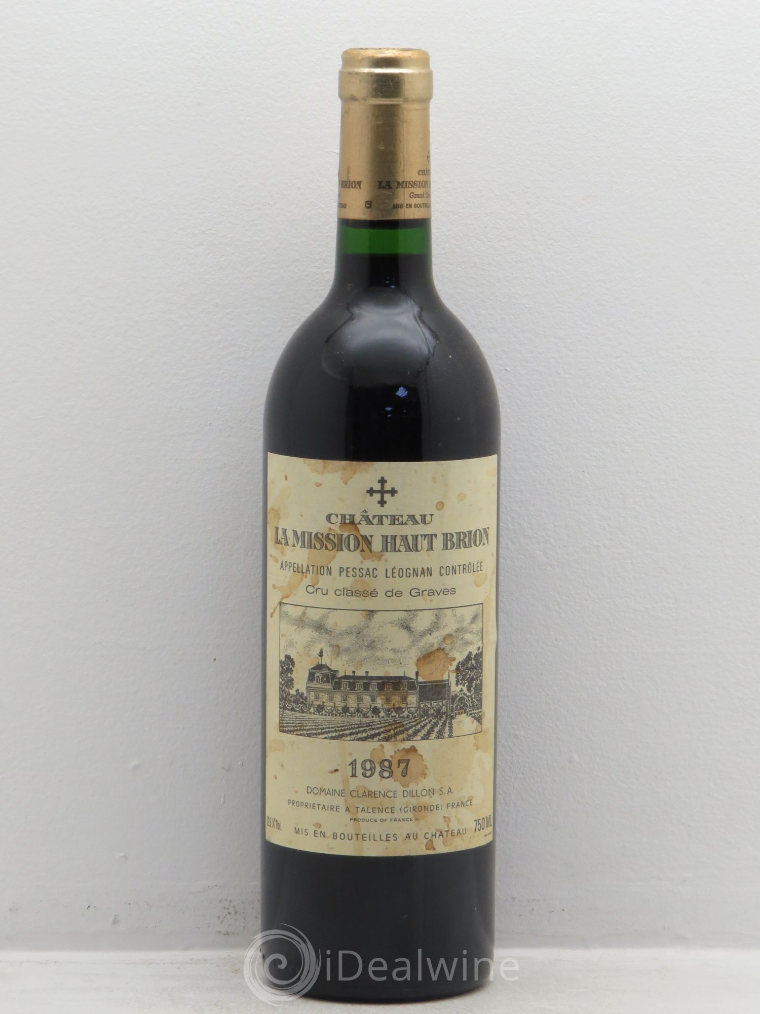 Château la Mission Haut-Brion Cru Classé de Graves 1987 - Lot de 1 bouteille - 0