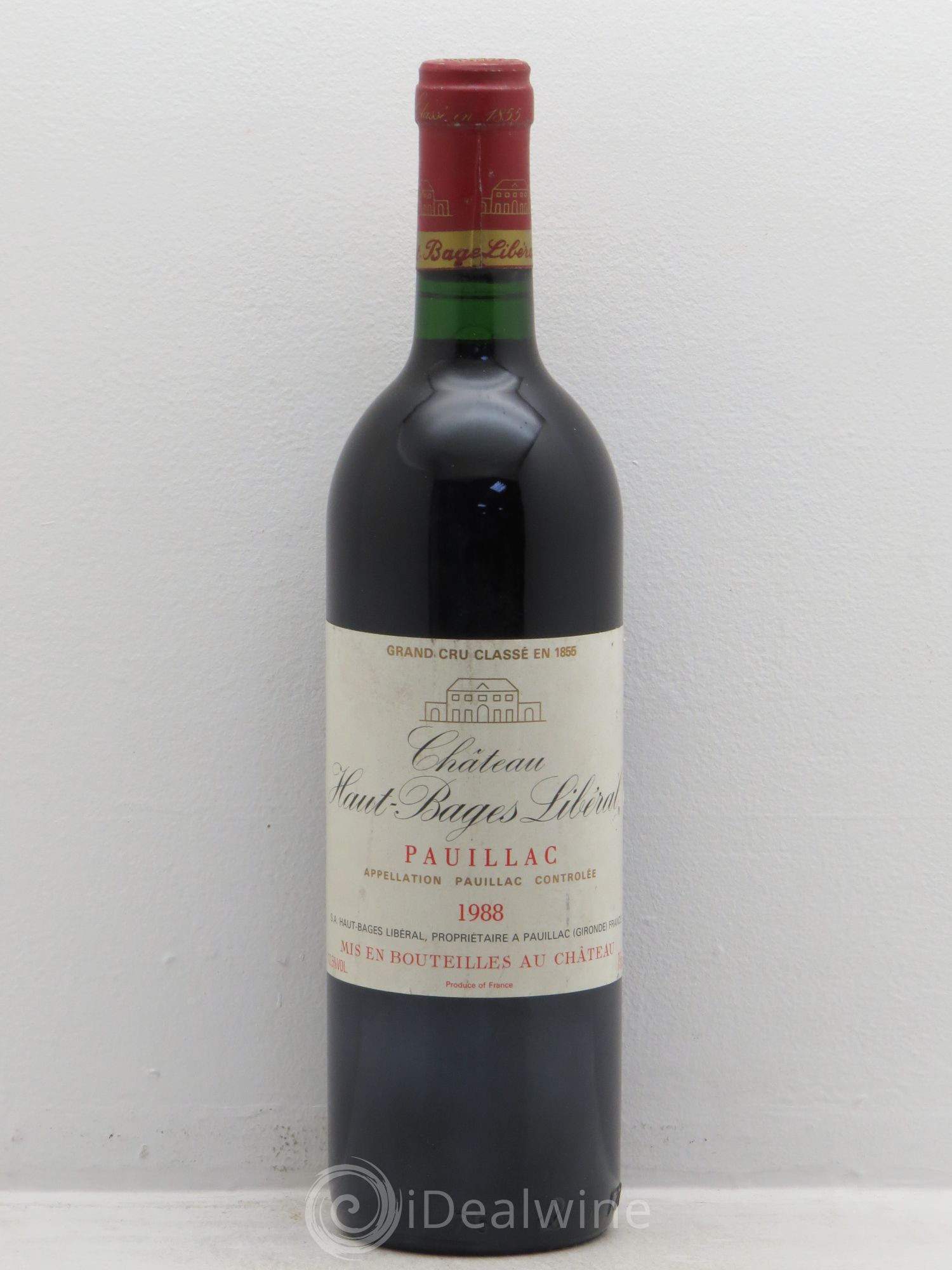 Château Haut Bages Libéral 5ème Grand Cru Classé 1988 - Lot de 1 bouteille - 0