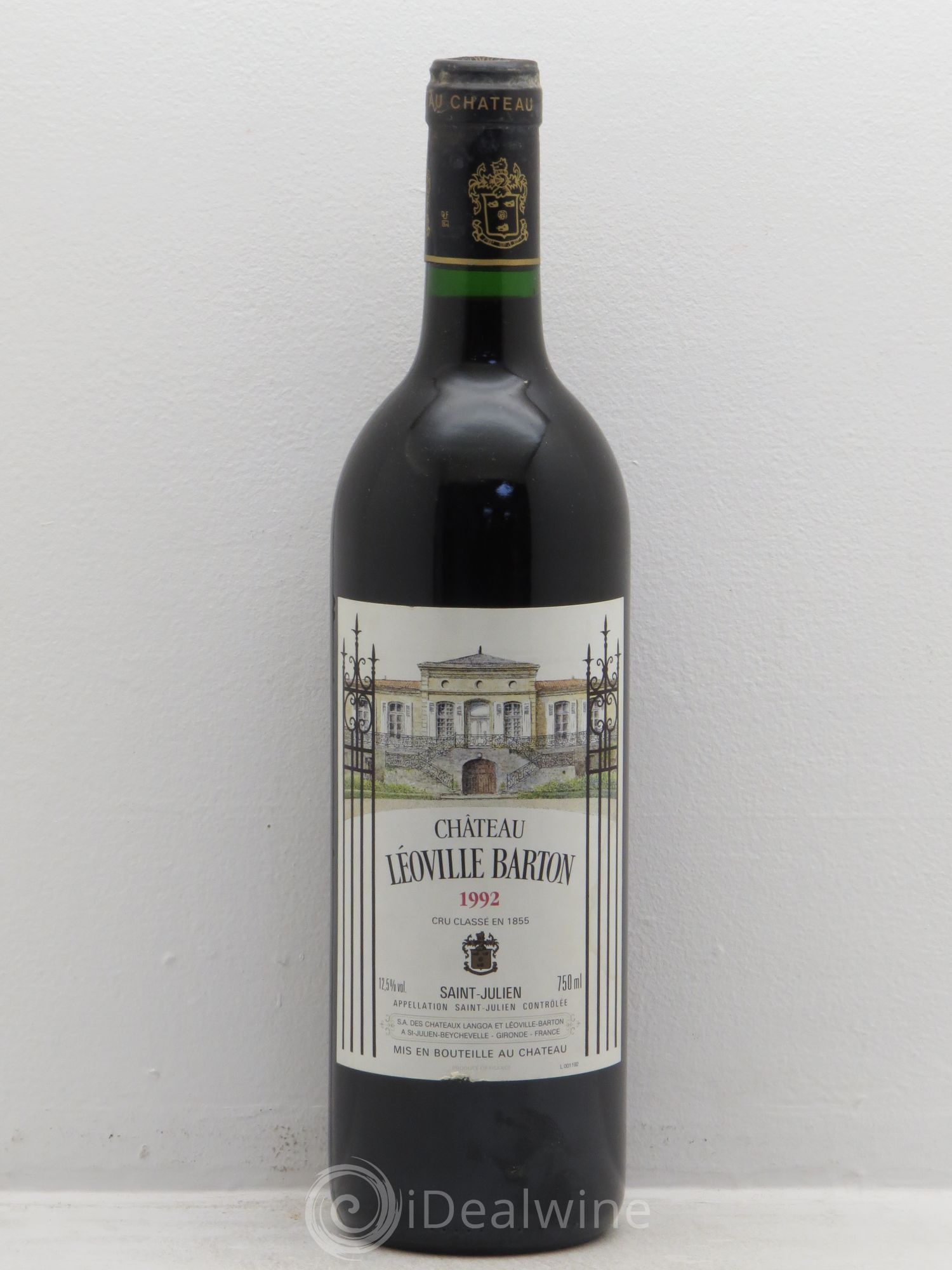 Château Léoville Barton 2ème Grand Cru Classé 1992 - Lot de 1 bouteille - 0