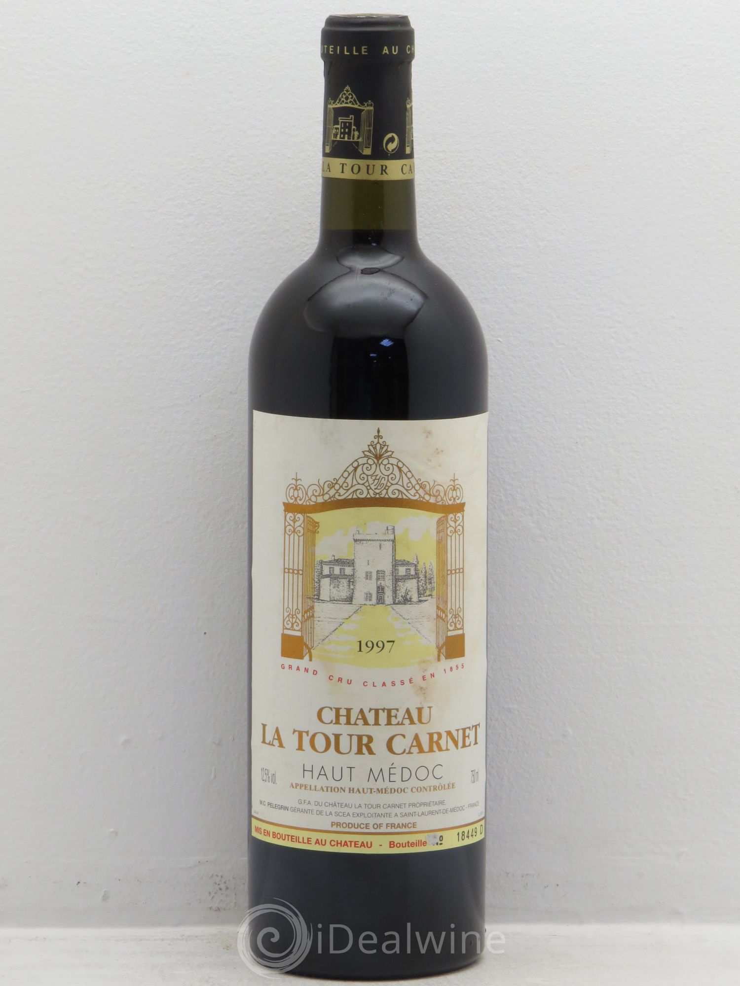Château la Tour Carnet 4ème Grand Cru Classé 1997 - Lot de 1 bouteille - 0