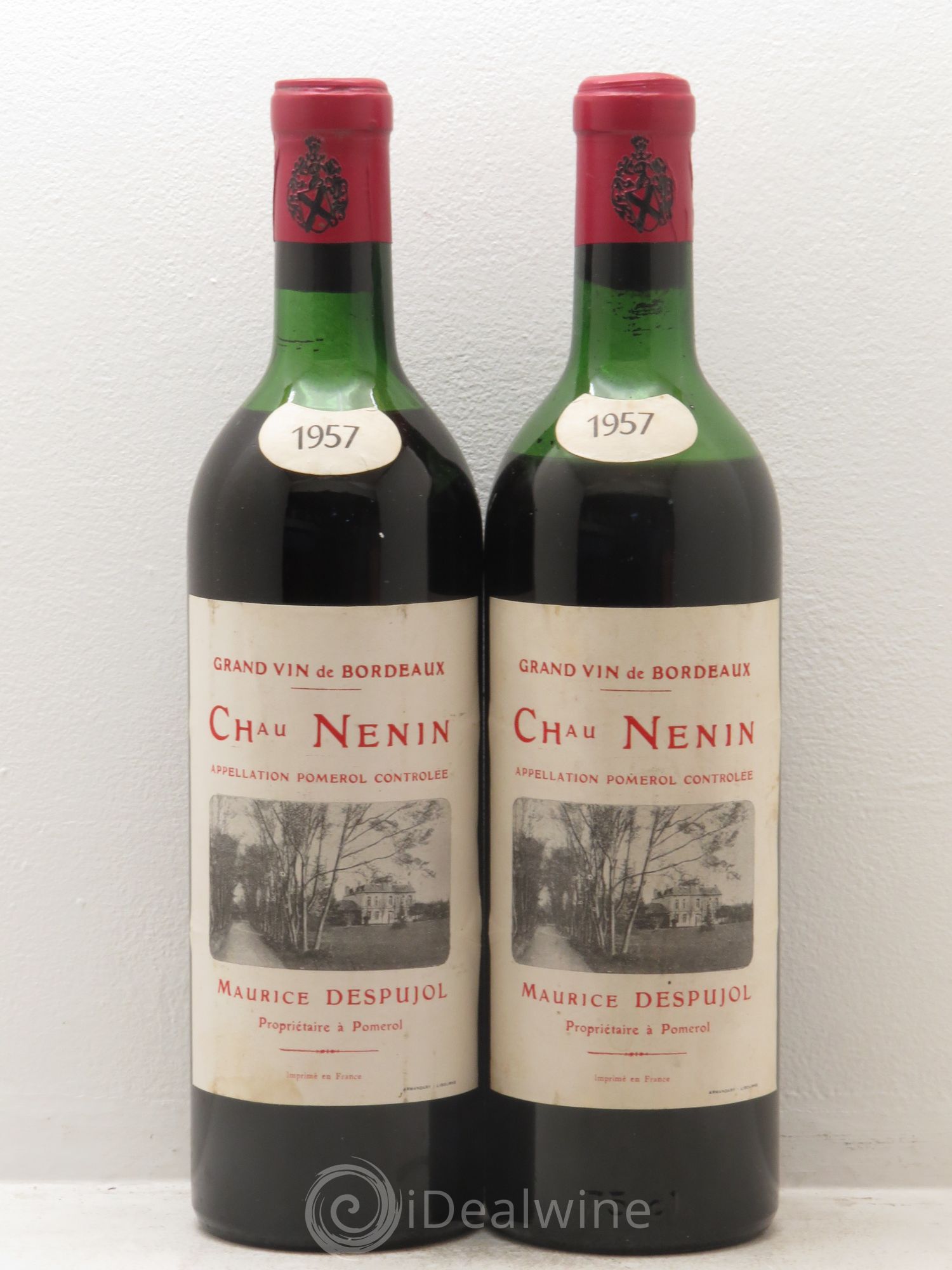 Château Nenin 1957 - Lot de 2 bouteilles - 0