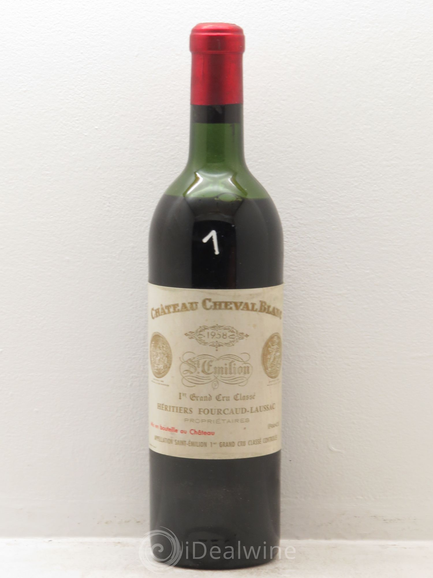 Château Cheval Blanc 1er Grand Cru Classé A 1958 - Lot de 1 bouteille - 0