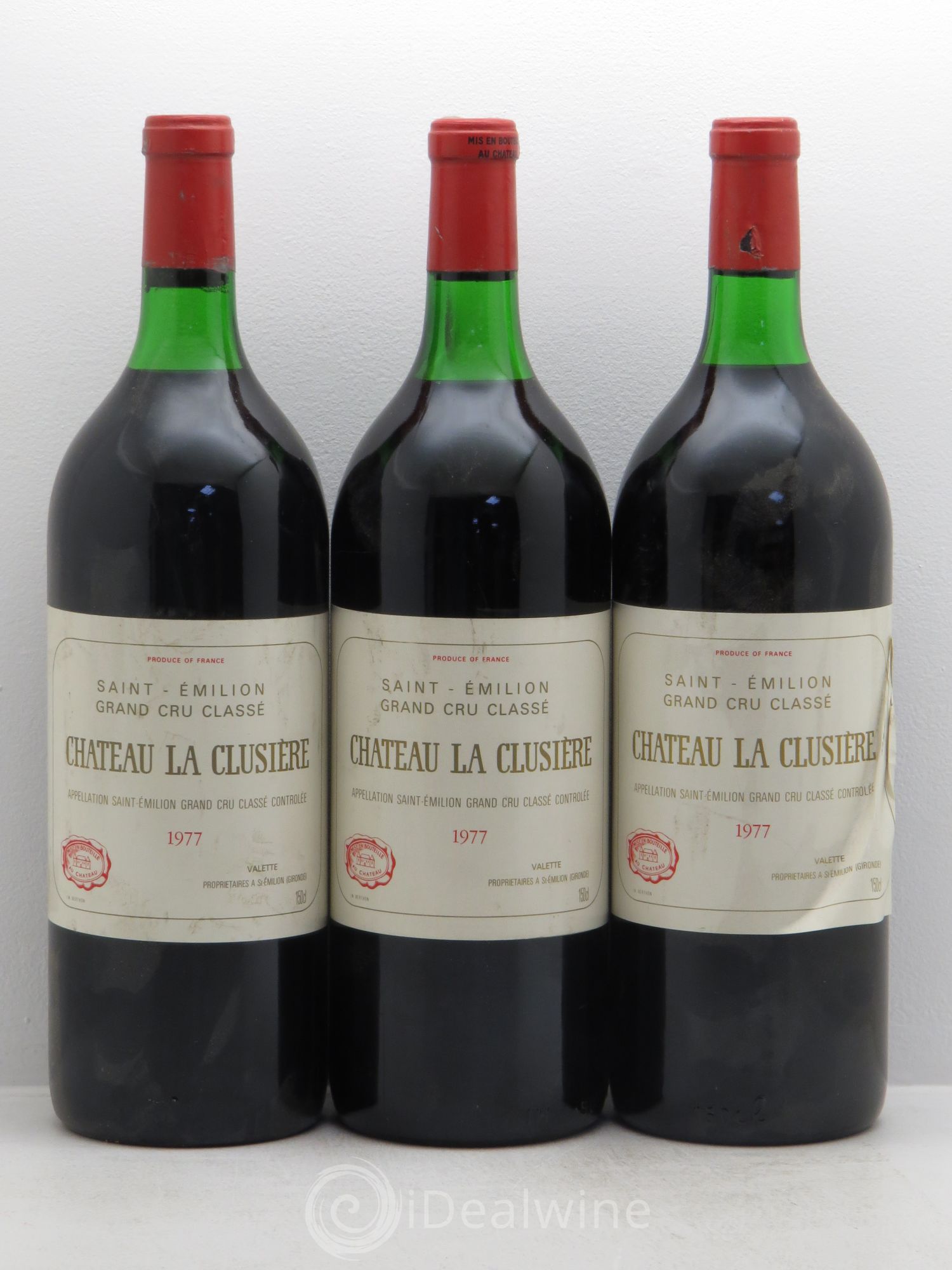 Château la Clusière 1977 - Lot de 3 magnums - 0