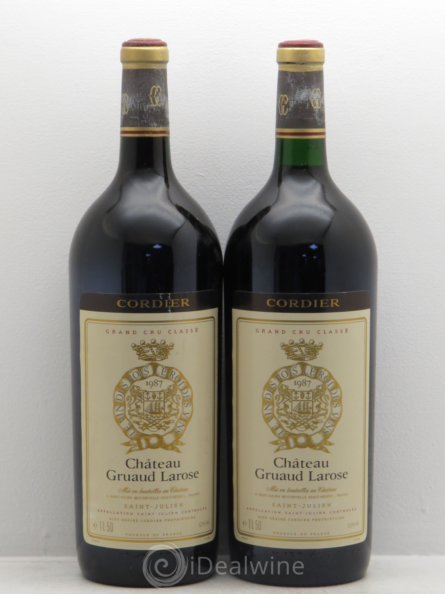 Château Gruaud Larose 2ème Grand Cru Classé 1987 - Lot de 2 magnums - 0