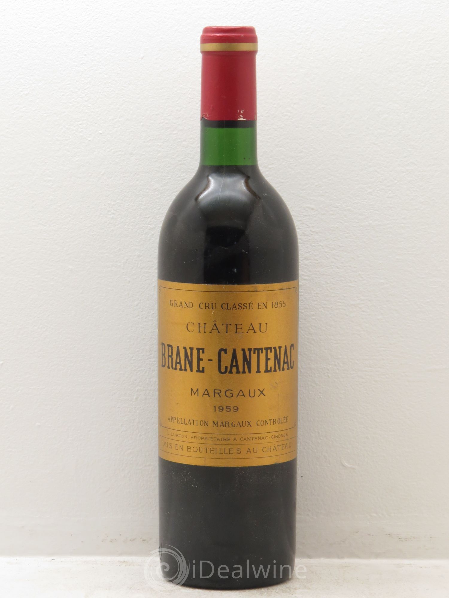 Château Brane Cantenac 2ème Grand Cru Classé 1959 - Lot de 1 bouteille - 0