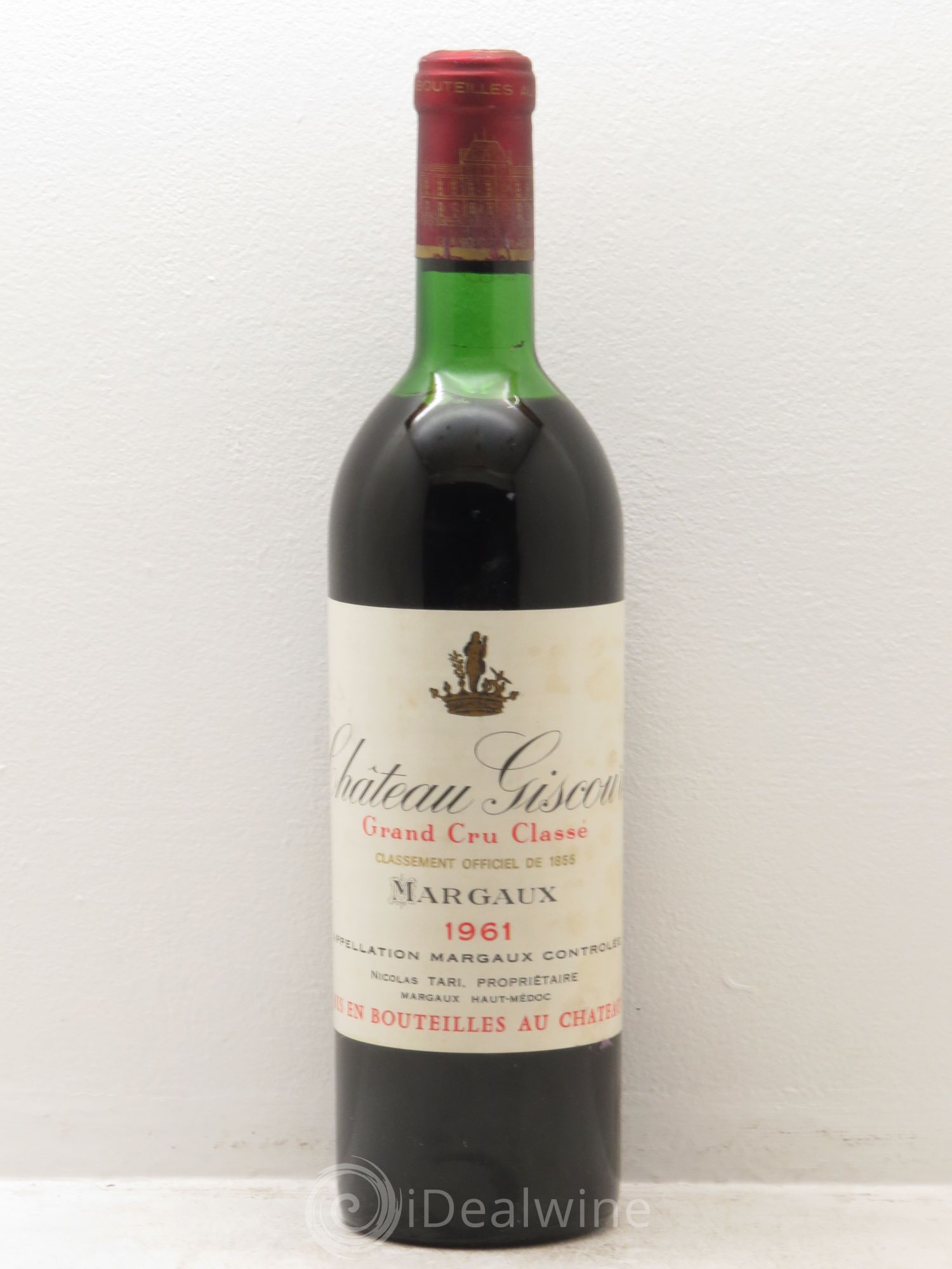 Château Giscours 3ème Grand Cru Classé 1961 - Lot de 1 bouteille - 0