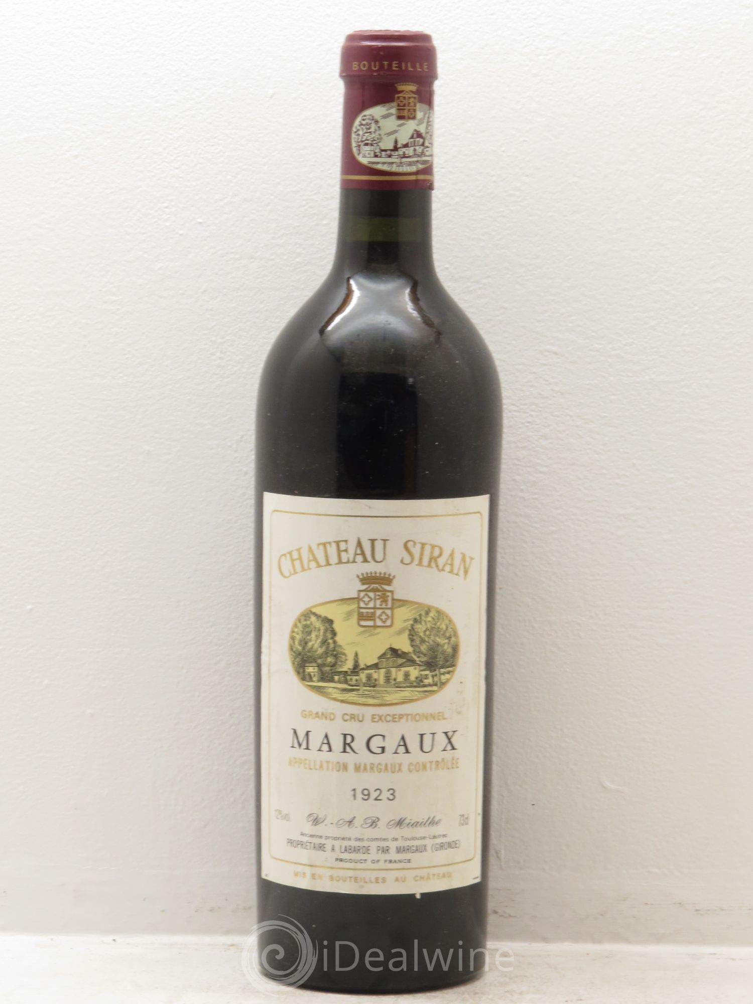 Château Siran 1923 - Lot de 1 bouteille - 0