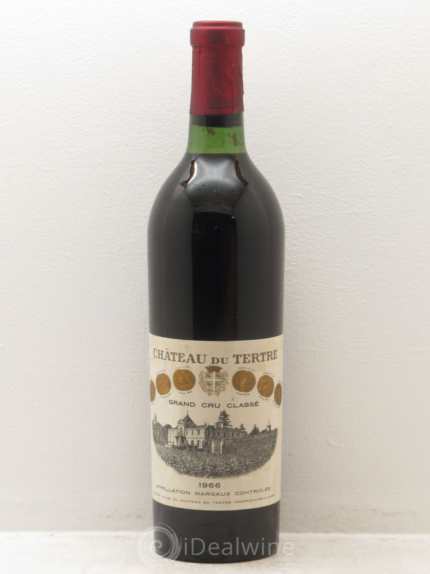 Château du Tertre 5ème Grand Cru Classé 1966 - Lot de 1 bouteille - 0
