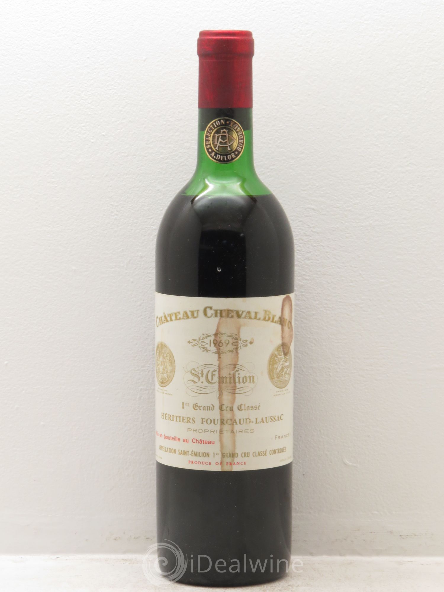 Château Cheval Blanc 1er Grand Cru Classé A 1969 - Lot de 1 bouteille - 0