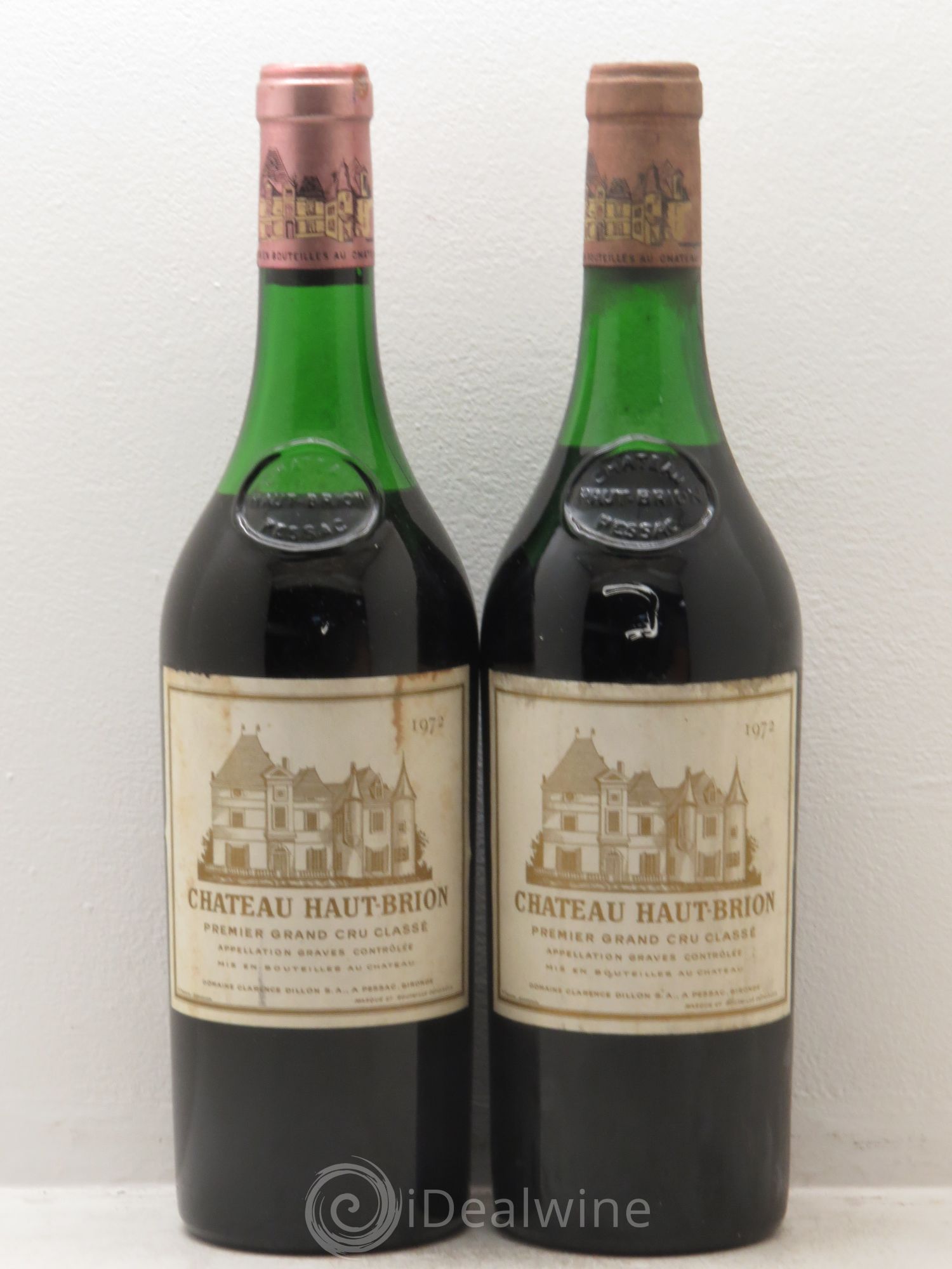 Château Haut Brion 1er Grand Cru Classé 1972 - Lot de 2 bouteilles - 0