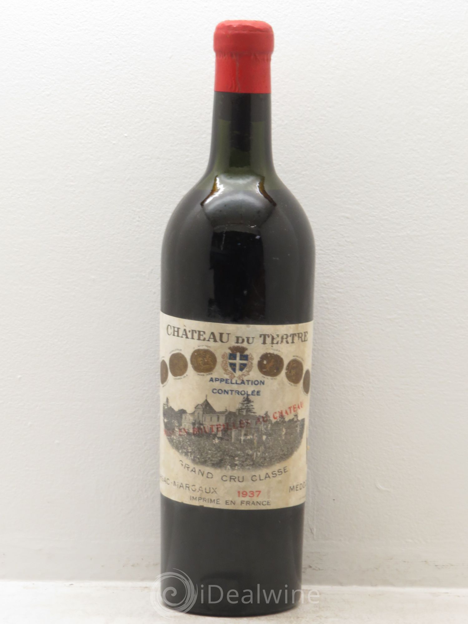 Château du Tertre 5ème Grand Cru Classé 1937 - Lot de 1 bouteille - 0