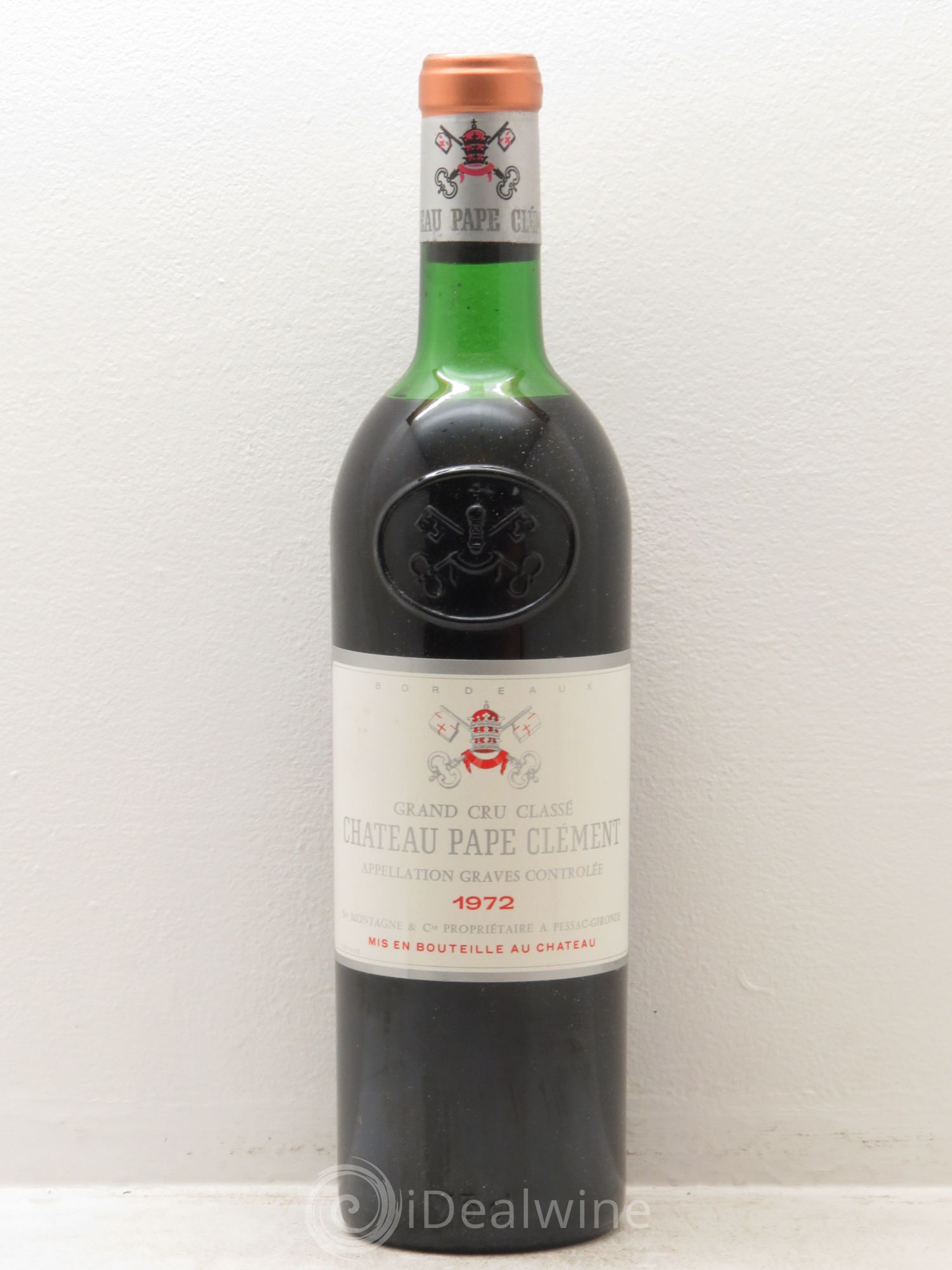 Château Pape Clément Cru Classé de Graves 1972 - Lot de 6 bouteilles - 0