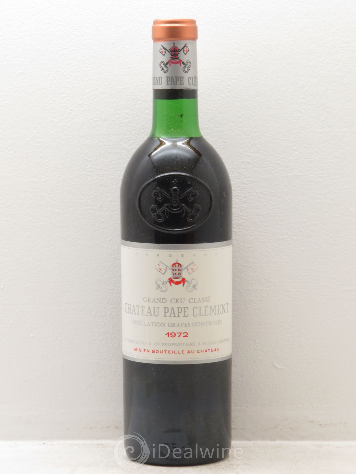Château Pape Clément Cru Classé de Graves 1972 - Lot de 1 bouteille - 0