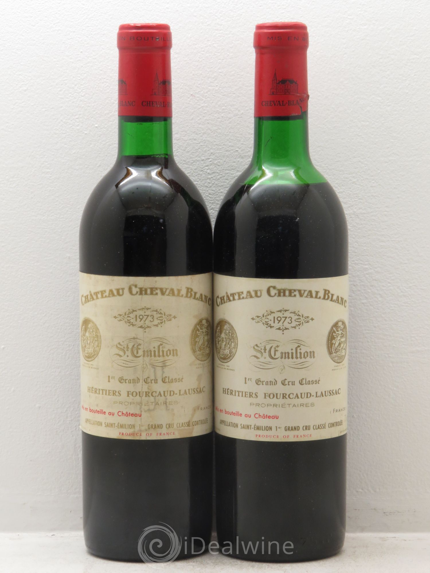 Château Cheval Blanc 1er Grand Cru Classé A 1973 - Lot de 2 bouteilles - 0