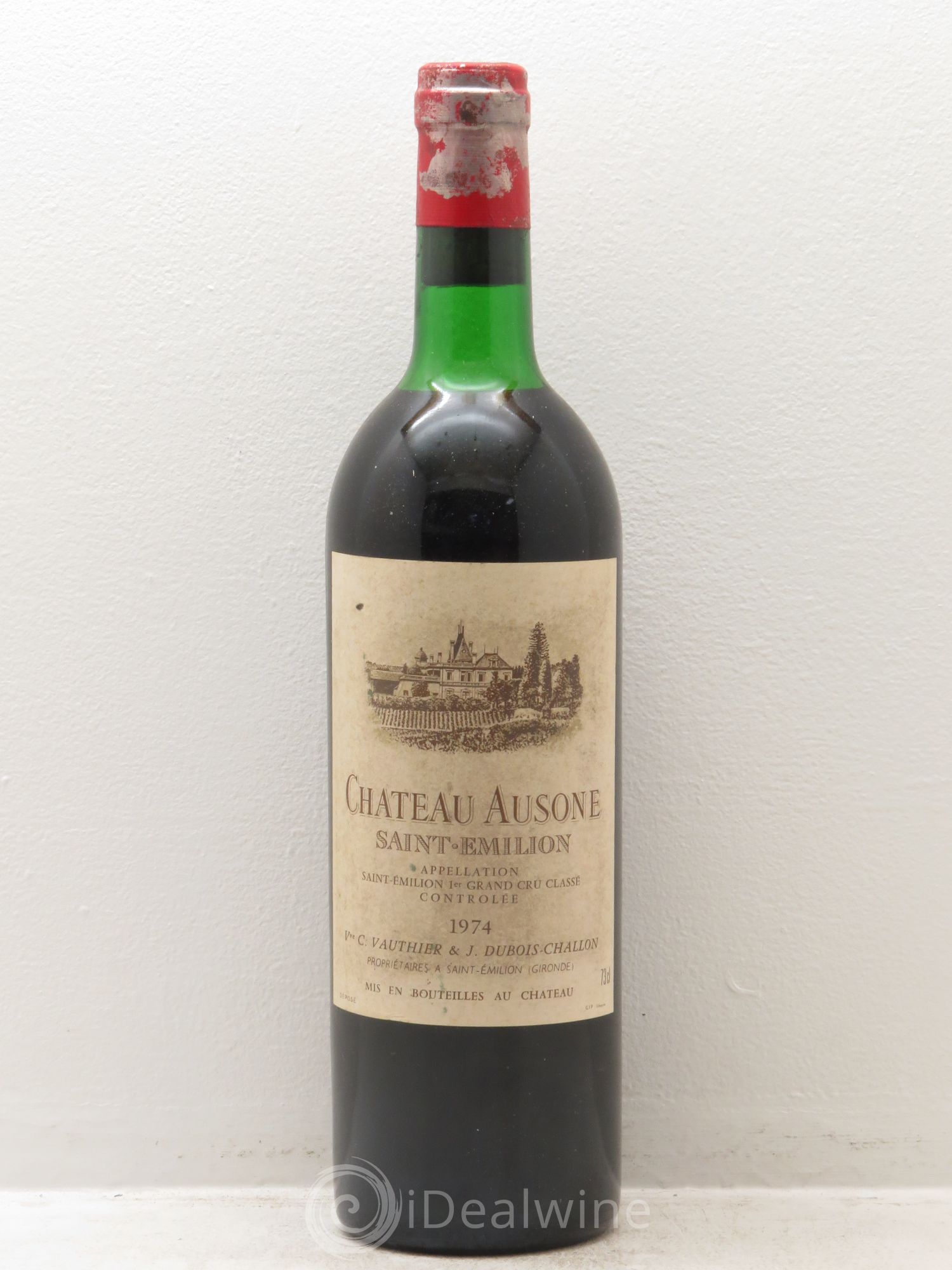 Château Ausone 1er Grand Cru Classé A 1974 - Lot de 1 bouteille - 0