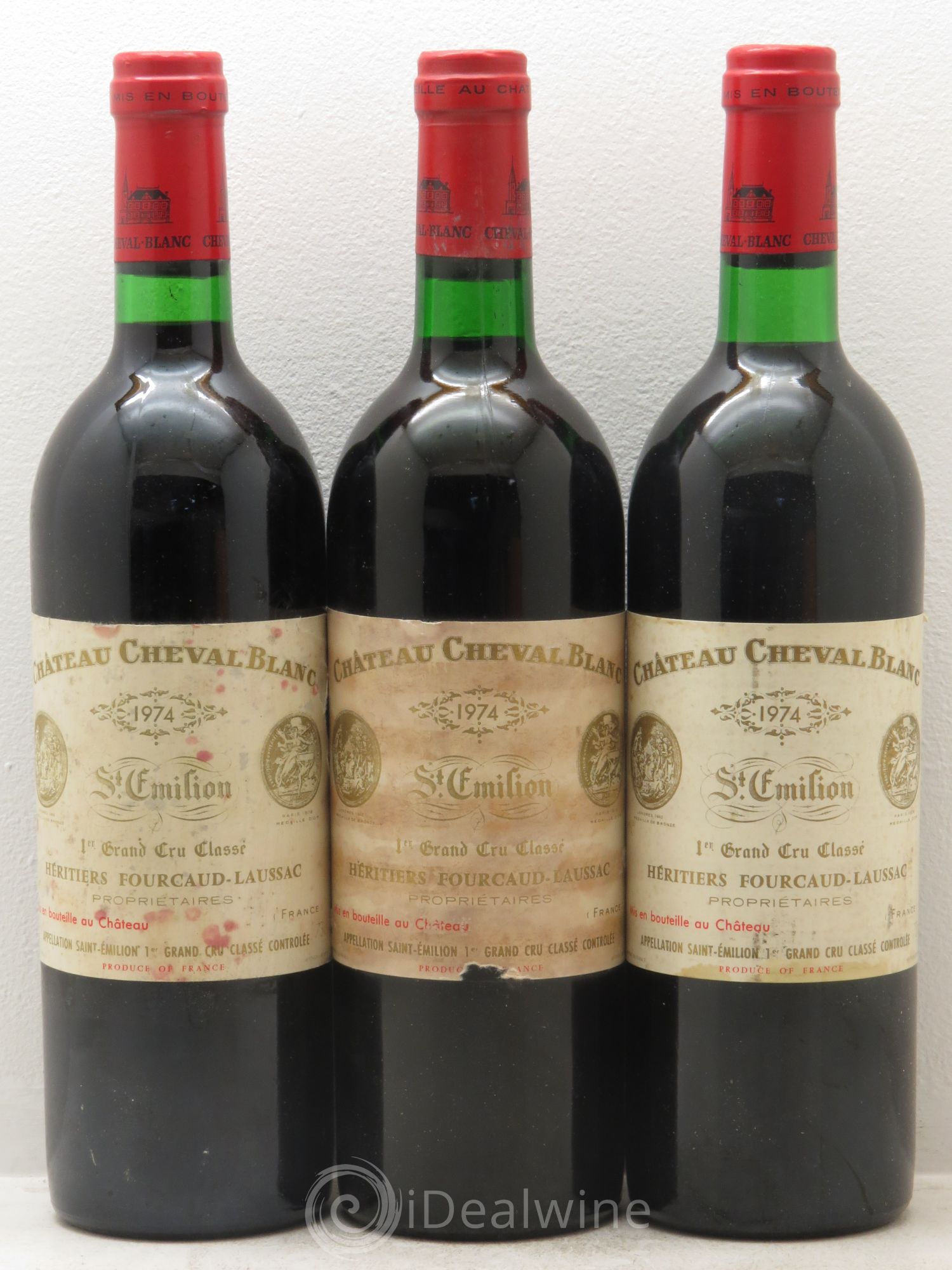 Château Cheval Blanc 1er Grand Cru Classé A 1974 - Lot de 6 bouteilles - 2