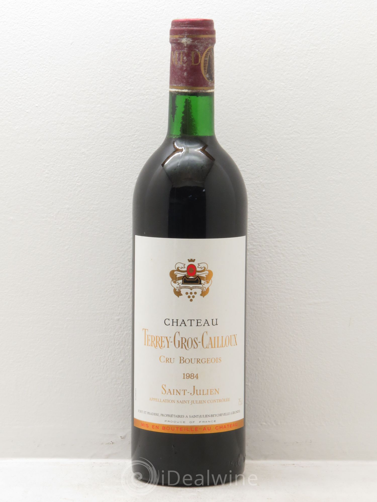 Château Terrey Gros Cailloux Cru Bourgeois 1984 - Lot de 6 bouteilles - 0