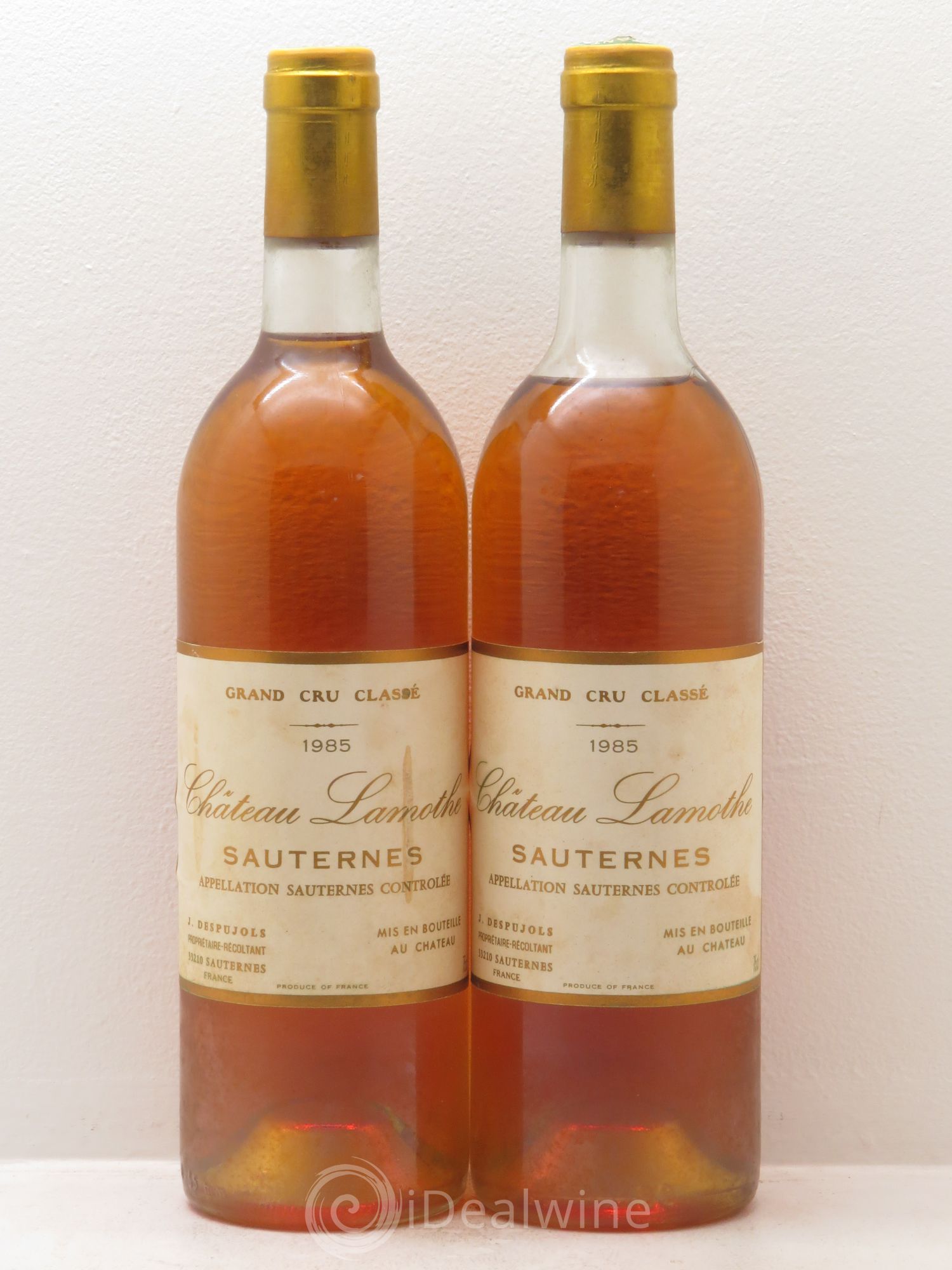 Château Lamothe 2ème Grand Cru Classé 1985 - Lotto di 2 bottiglie - 0