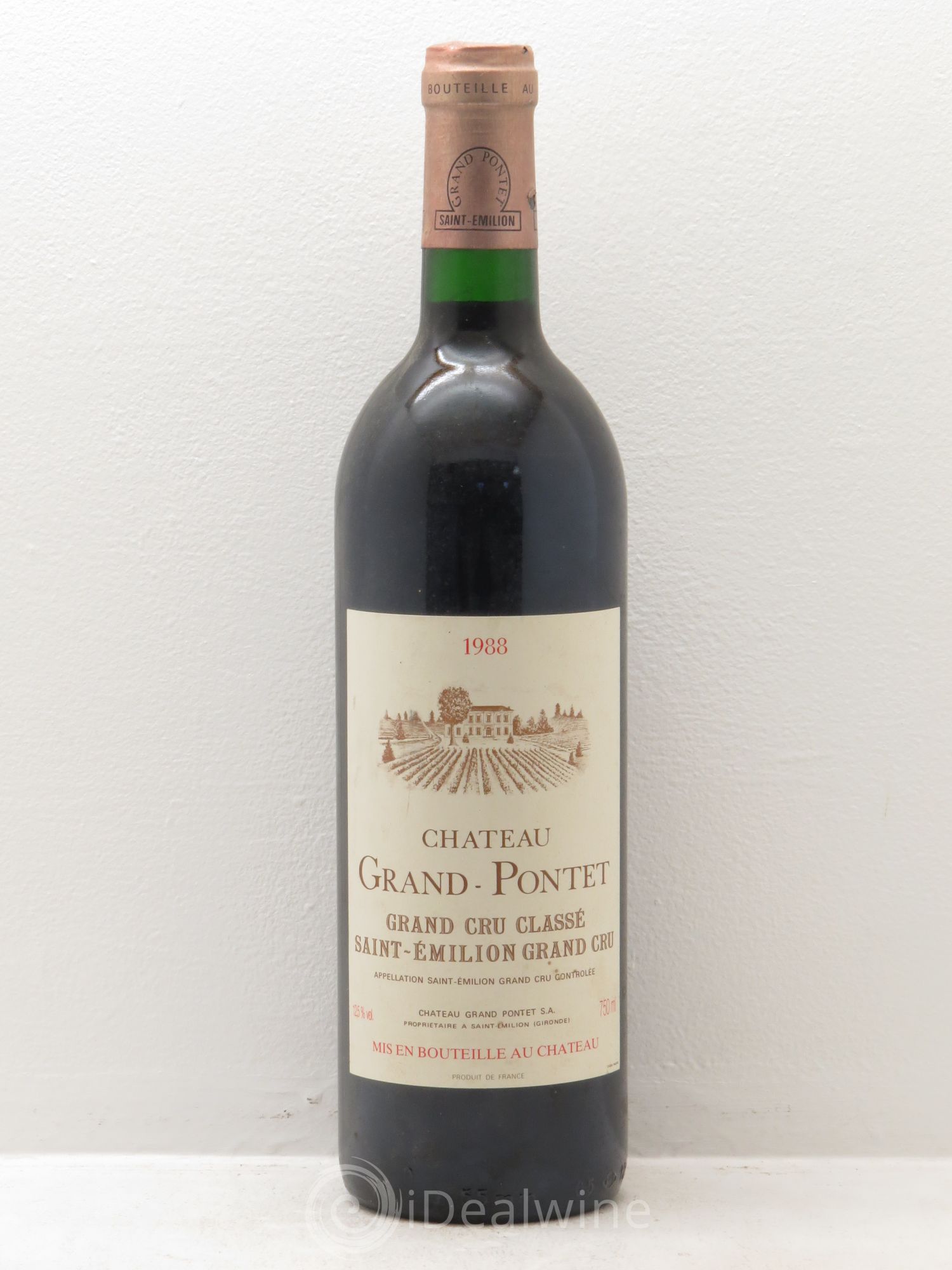 Château Grand Pontet Grand Cru Classé 1988 - Lot de 1 bouteille - 0
