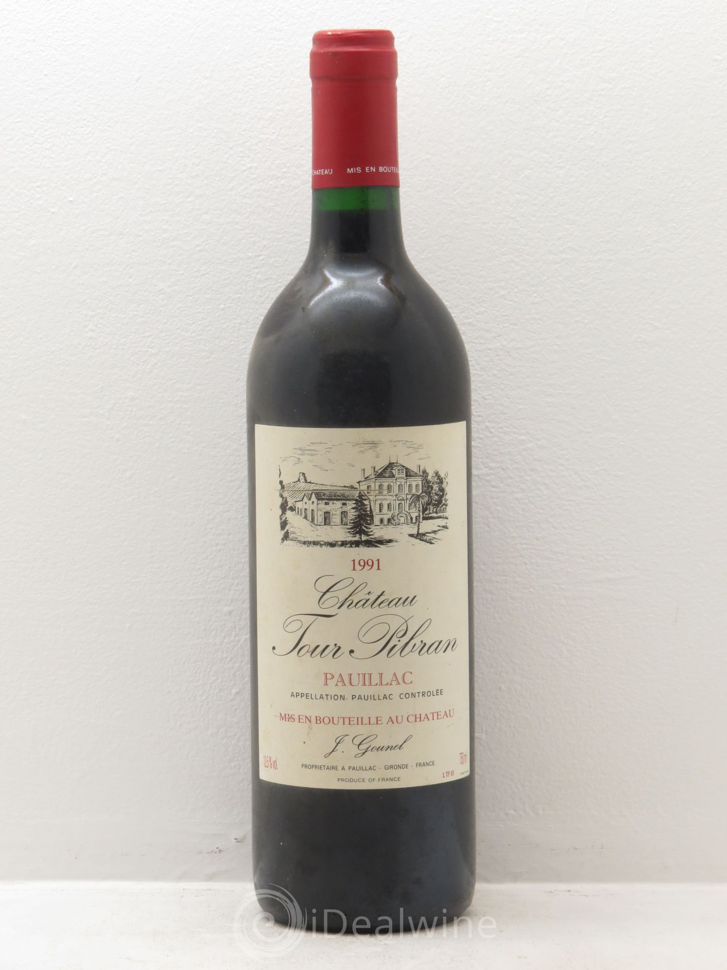 Château Tour Pibran Cru Bourgeois 1991 - Lot de 1 bouteille - 0