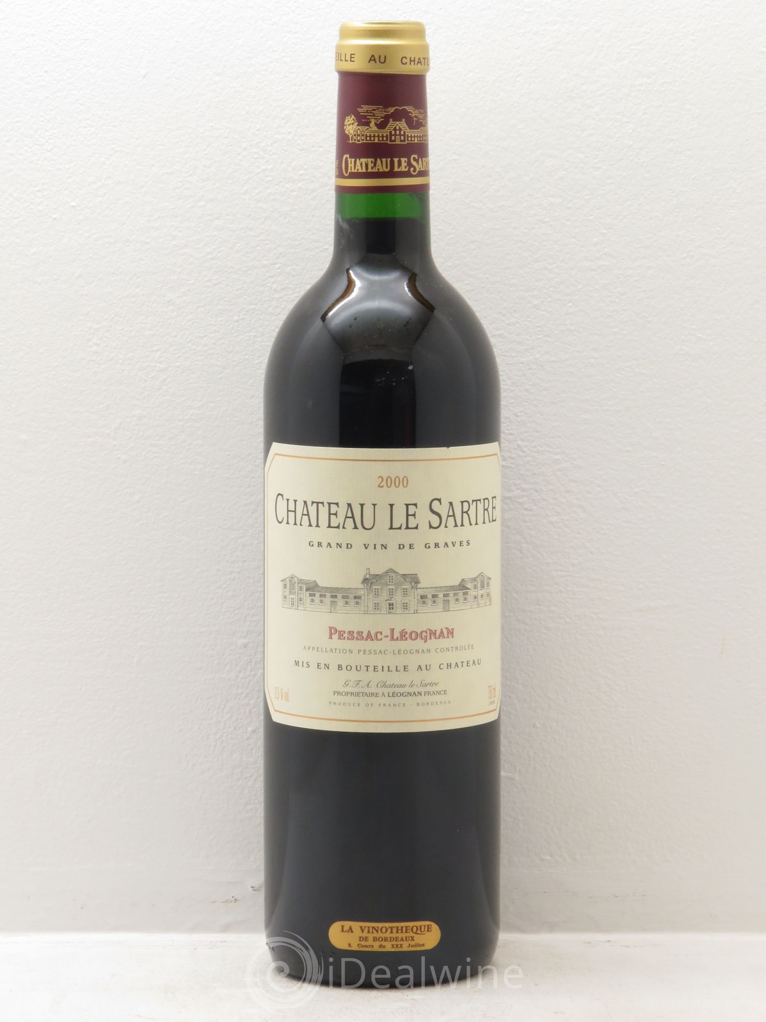 Château le Sartre 2000 - Lot de 1 bouteille - 0