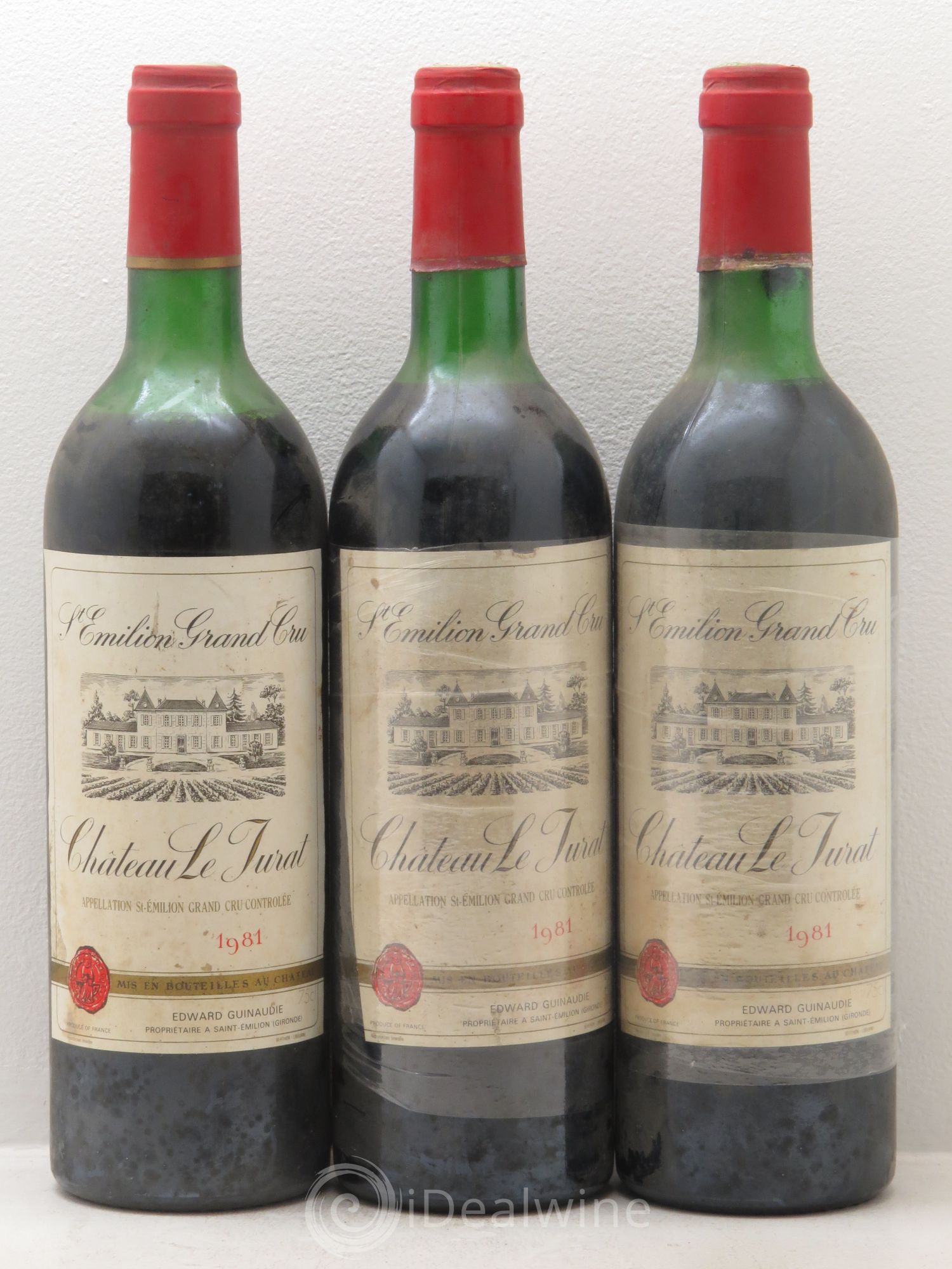 Château le Jurat 1981 - Lot de 3 bouteilles - 0