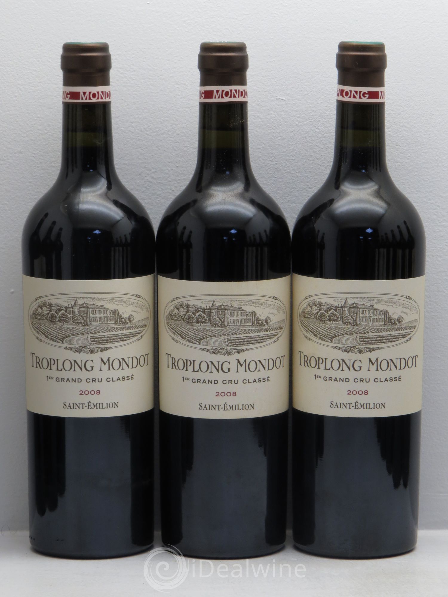 Château Troplong Mondot 1er Grand Cru Classé B 2008 - Lotto di 12 bottiglie - 2