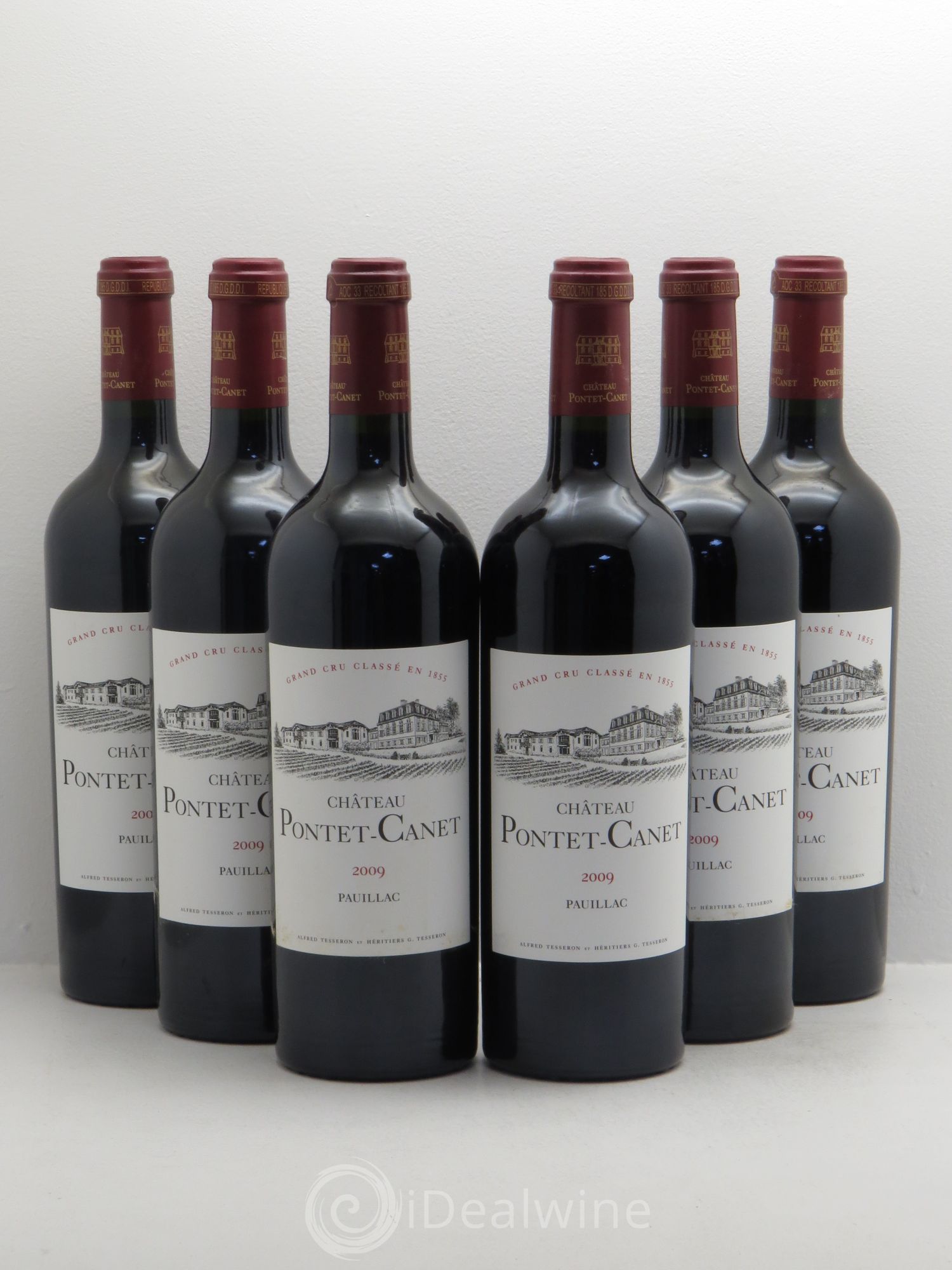 Château Pontet Canet 5ème Grand Cru Classé 2009 - Lot de 6 bouteilles - 0