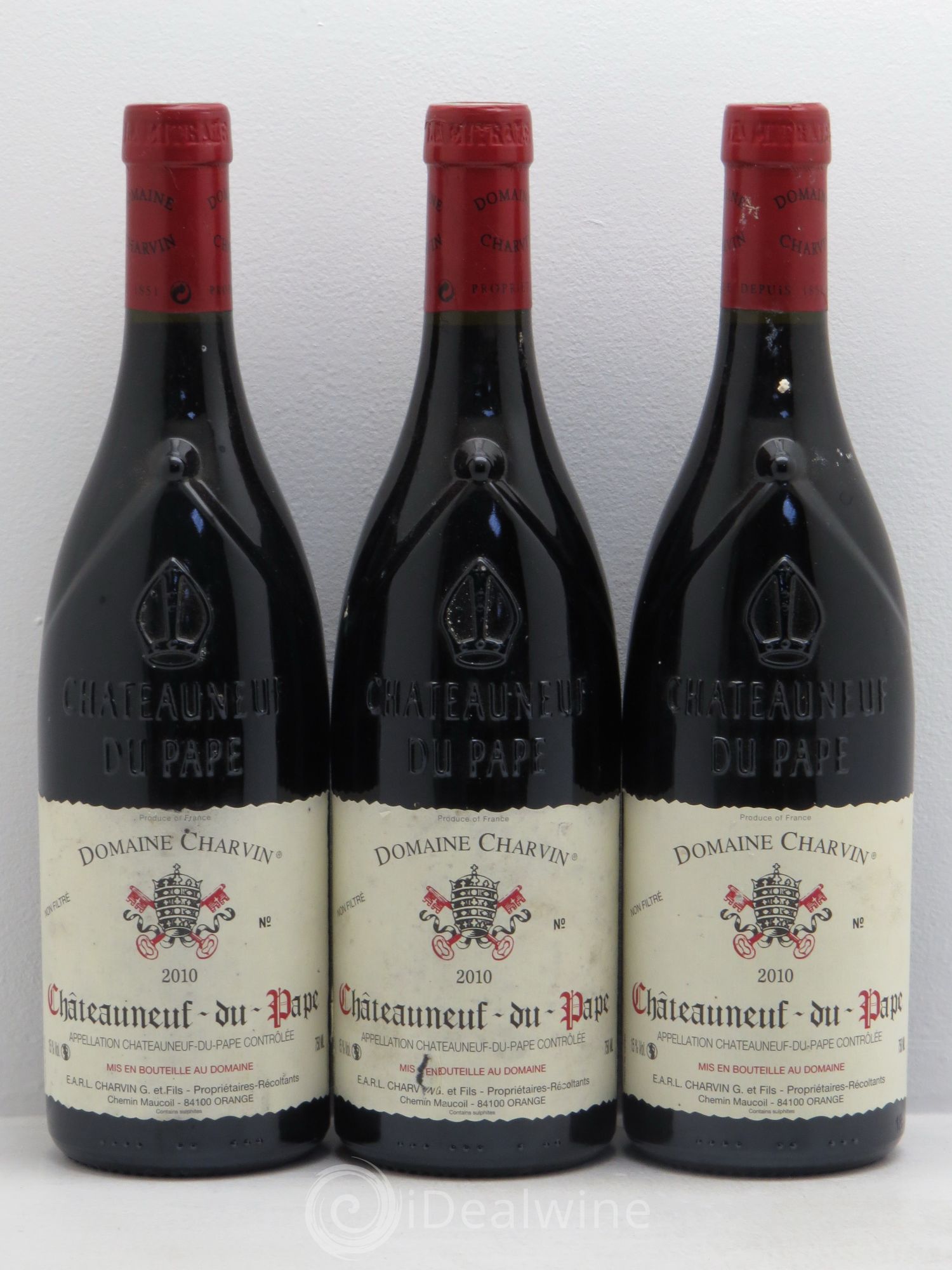 Châteauneuf-du-Pape Charvin (Domaine) 2010 - Lot de 3 bouteilles - 0