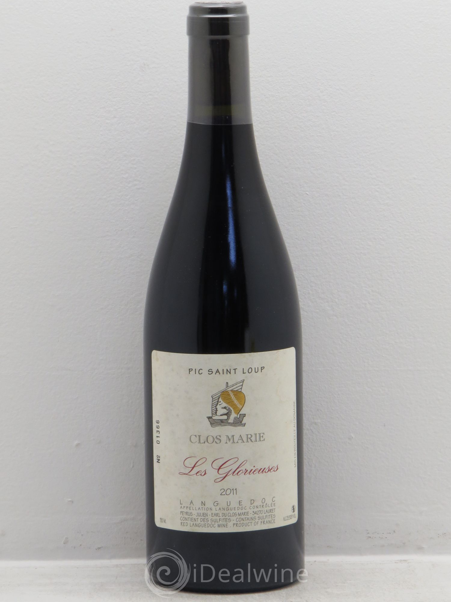 Pic Saint-Loup Clos Marie Les Glorieuses Christophe Peyrus et Françoise Julien 2011 - Lot de 1 bouteille - 0