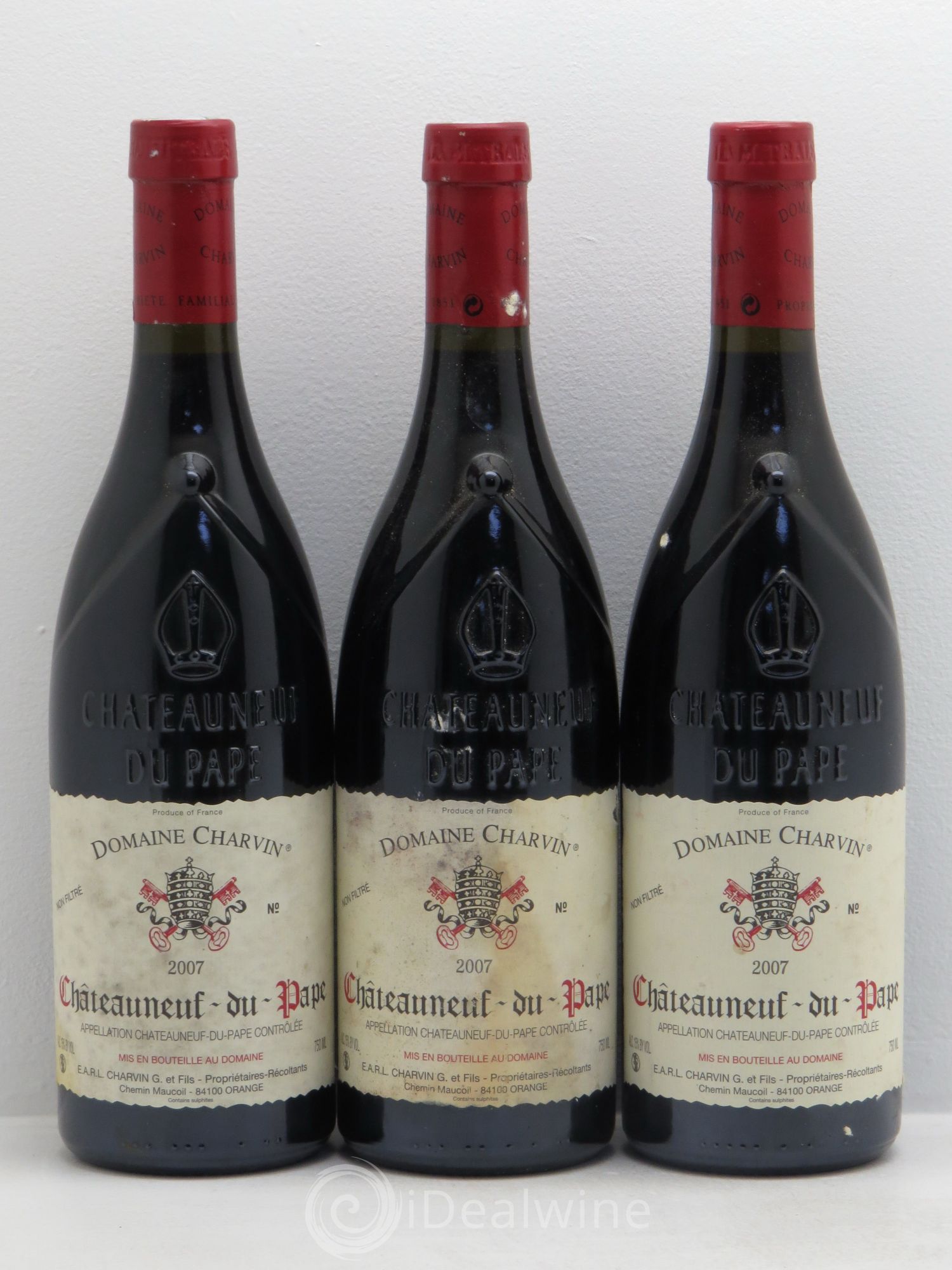 Châteauneuf-du-Pape Charvin (Domaine) 2007 - Lot de 3 bouteilles - 0