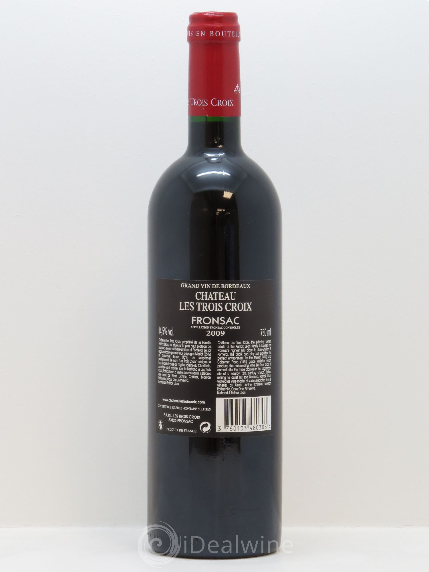 Château Les Trois Croix 2009 - Lot de 1 bouteille - 1