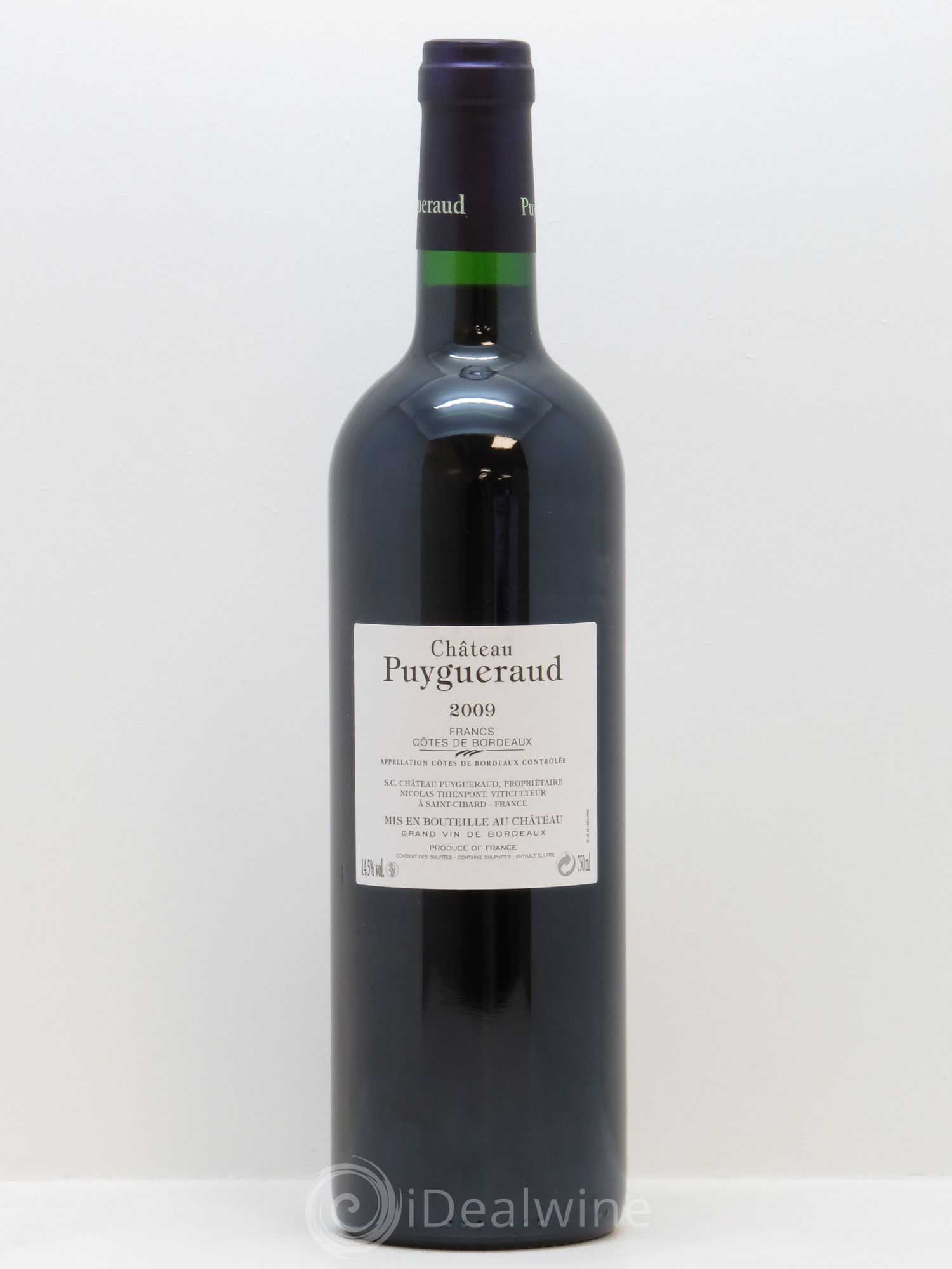 Château Puygueraud 2009 - Lot de 1 bouteille - 1