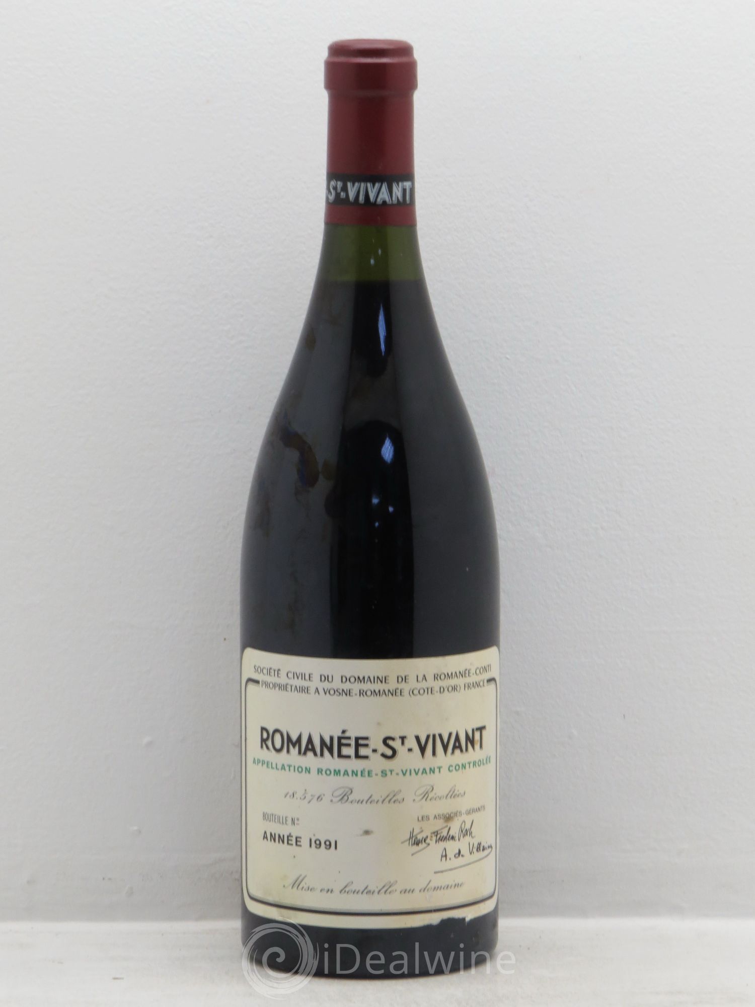 Romanée-Saint-Vivant Grand Cru Domaine de la Romanée-Conti 1991 - Lot de 1 bouteille - 0