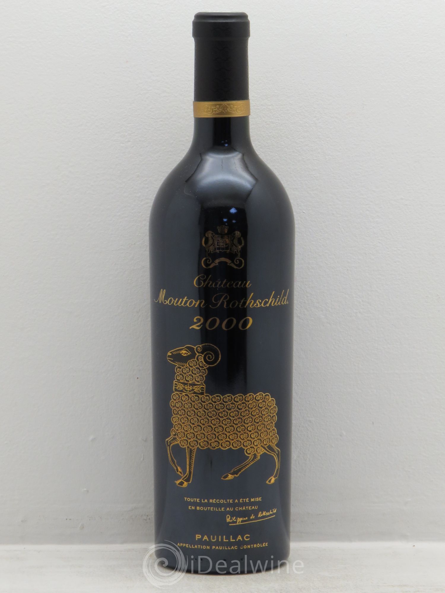 Château Mouton Rothschild 1er Grand Cru Classé 2000 - Lot de 1 bouteille - 0