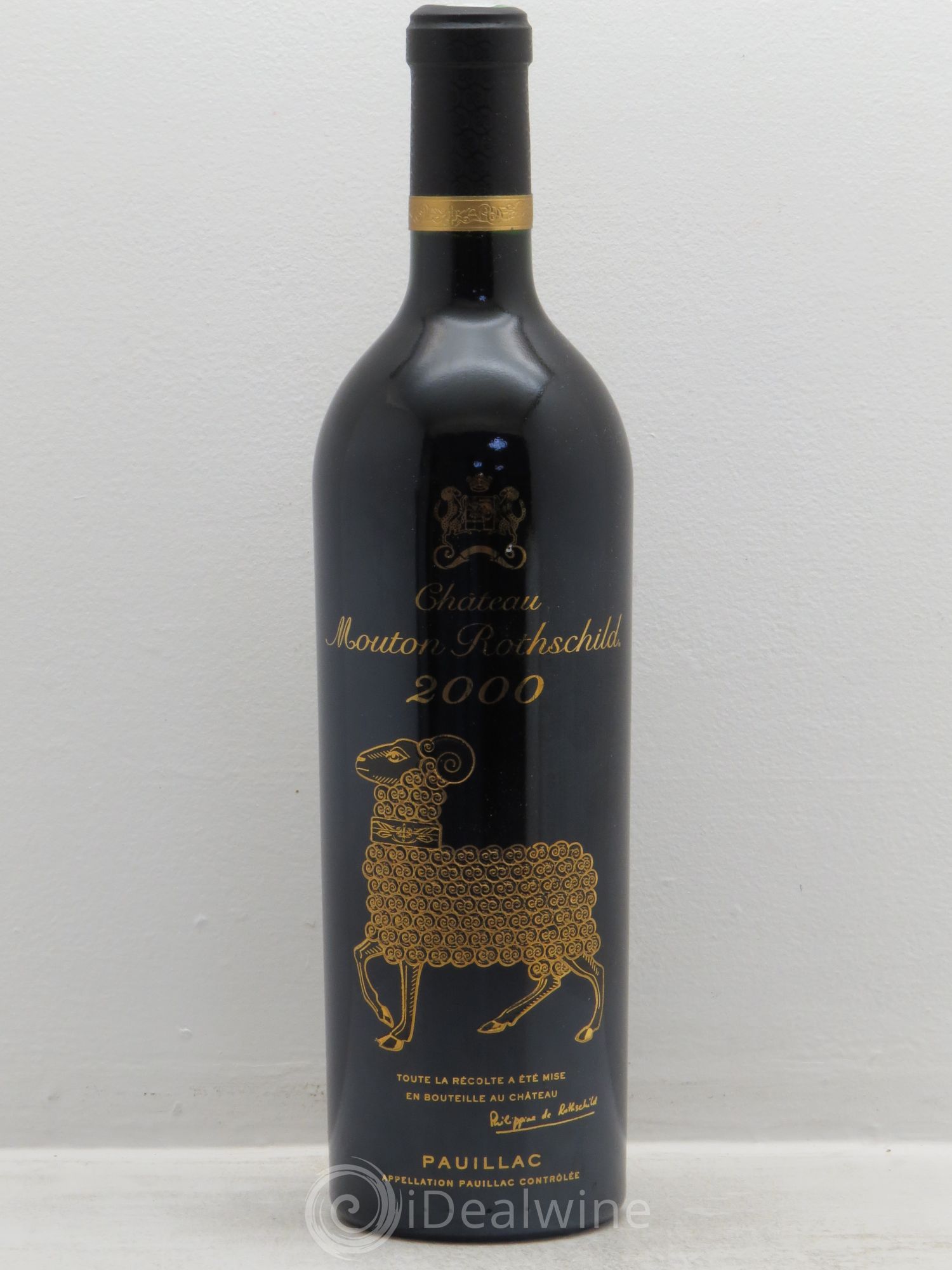 Château Mouton Rothschild 1er Grand Cru Classé 2000 - Lot de 1 bouteille - 0