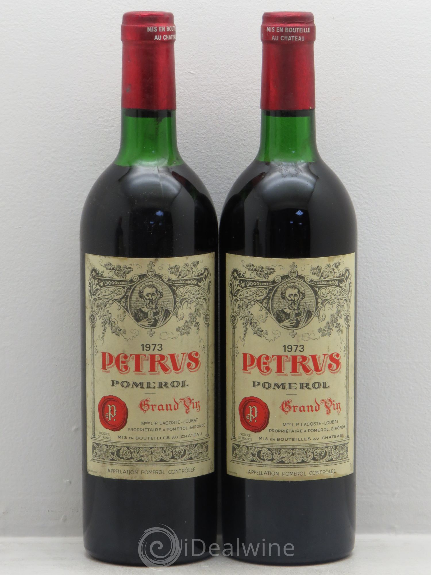 Petrus 1973 - Lot de 2 bouteilles - 0